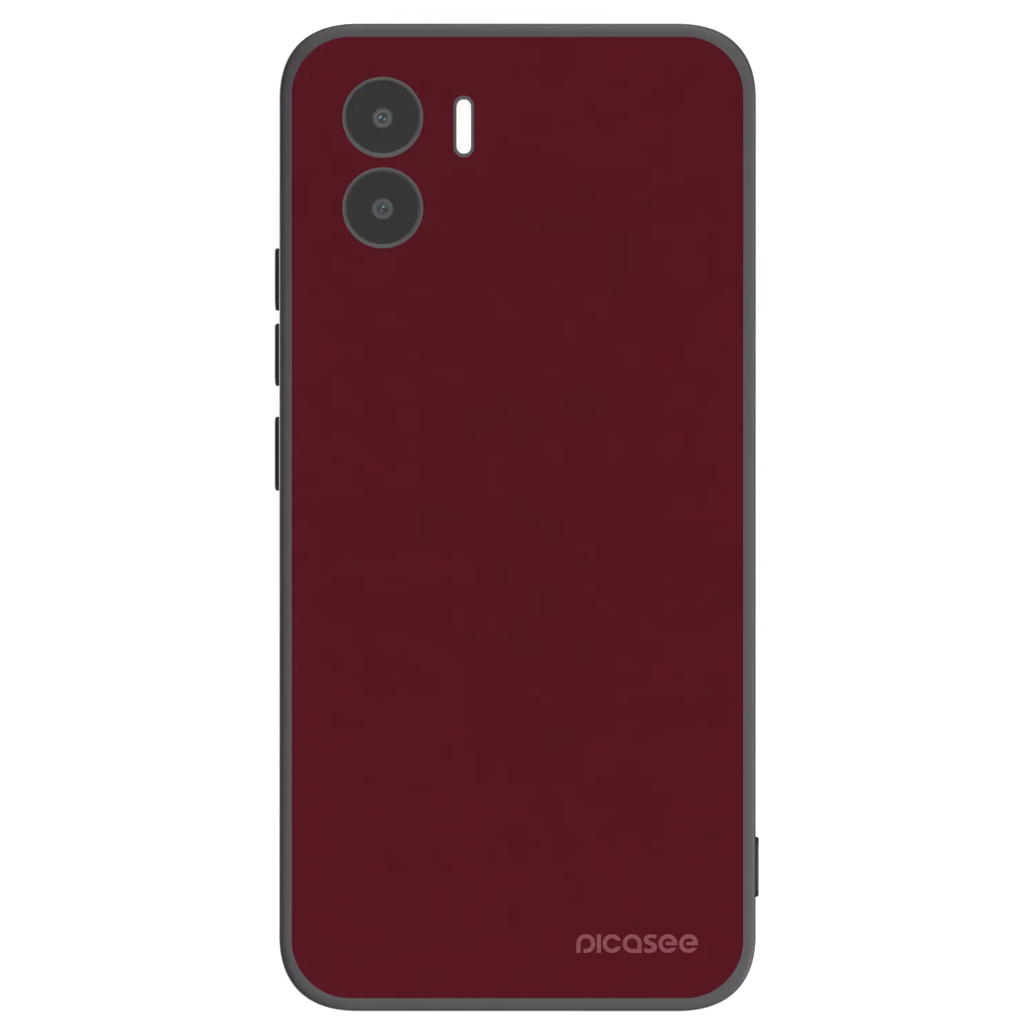 Picasee fekete szilikon tok az alábbi mobiltelefonokra Xiaomi Redmi A2 - Burgundy red
