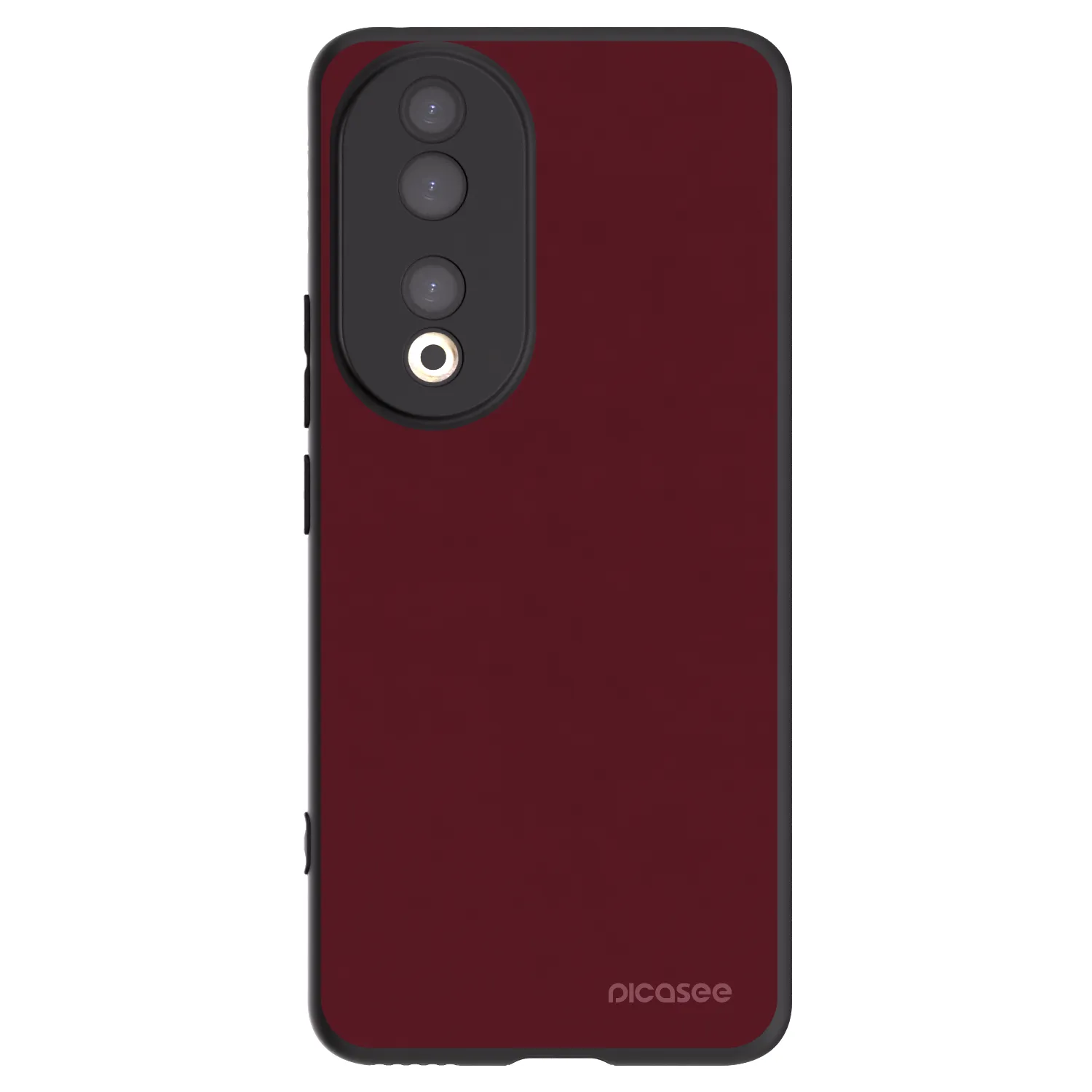 Picasee fekete szilikon tok az alábbi mobiltelefonokra Honor 90 5G - Burgundy red