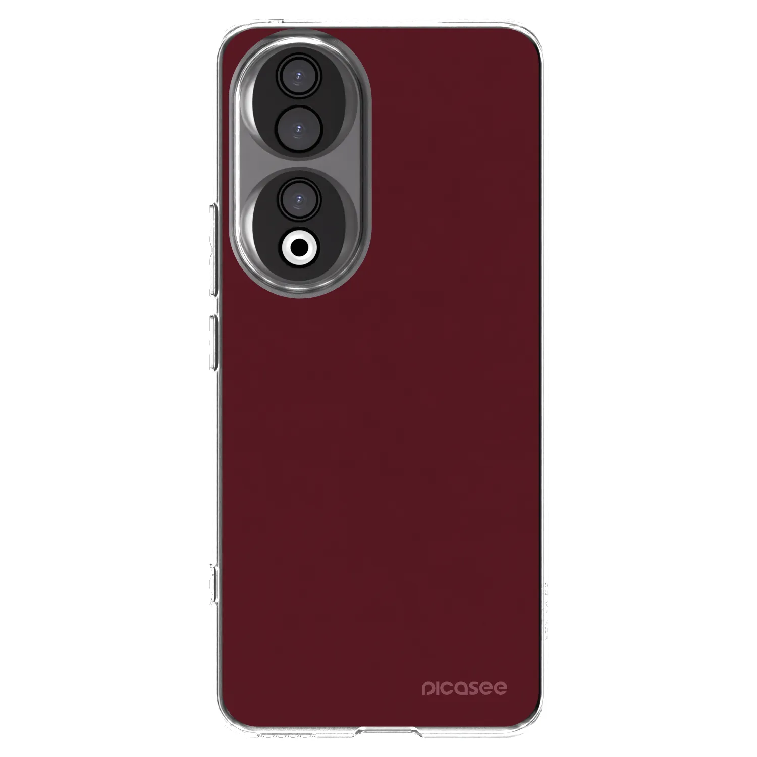 Picasee átlátszó szilikon tok az alábbi mobiltelefonokra Honor 90 5G - Burgundy red