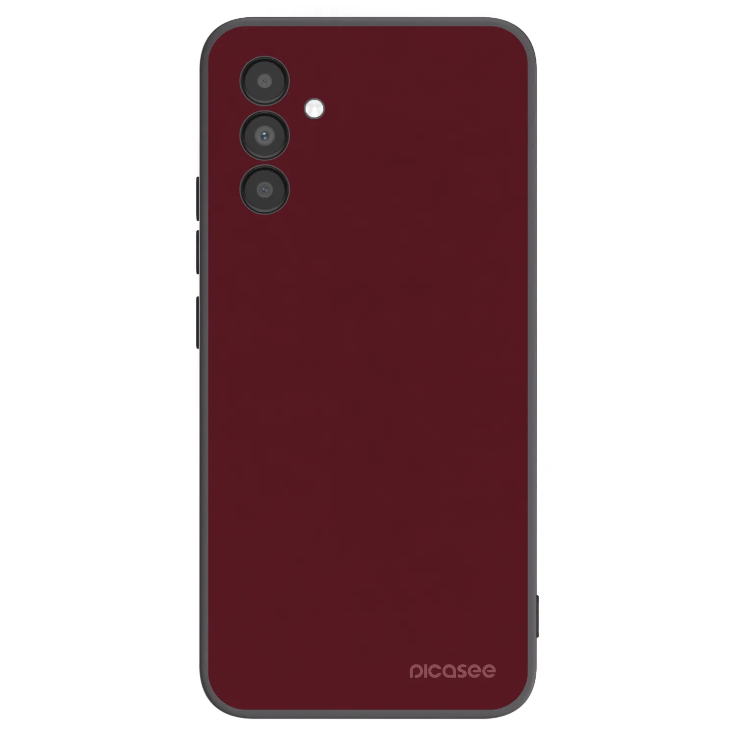 Picasee fekete szilikon tok az alábbi mobiltelefonokra Samsung Galaxy A04s A047F - Burgundy red
