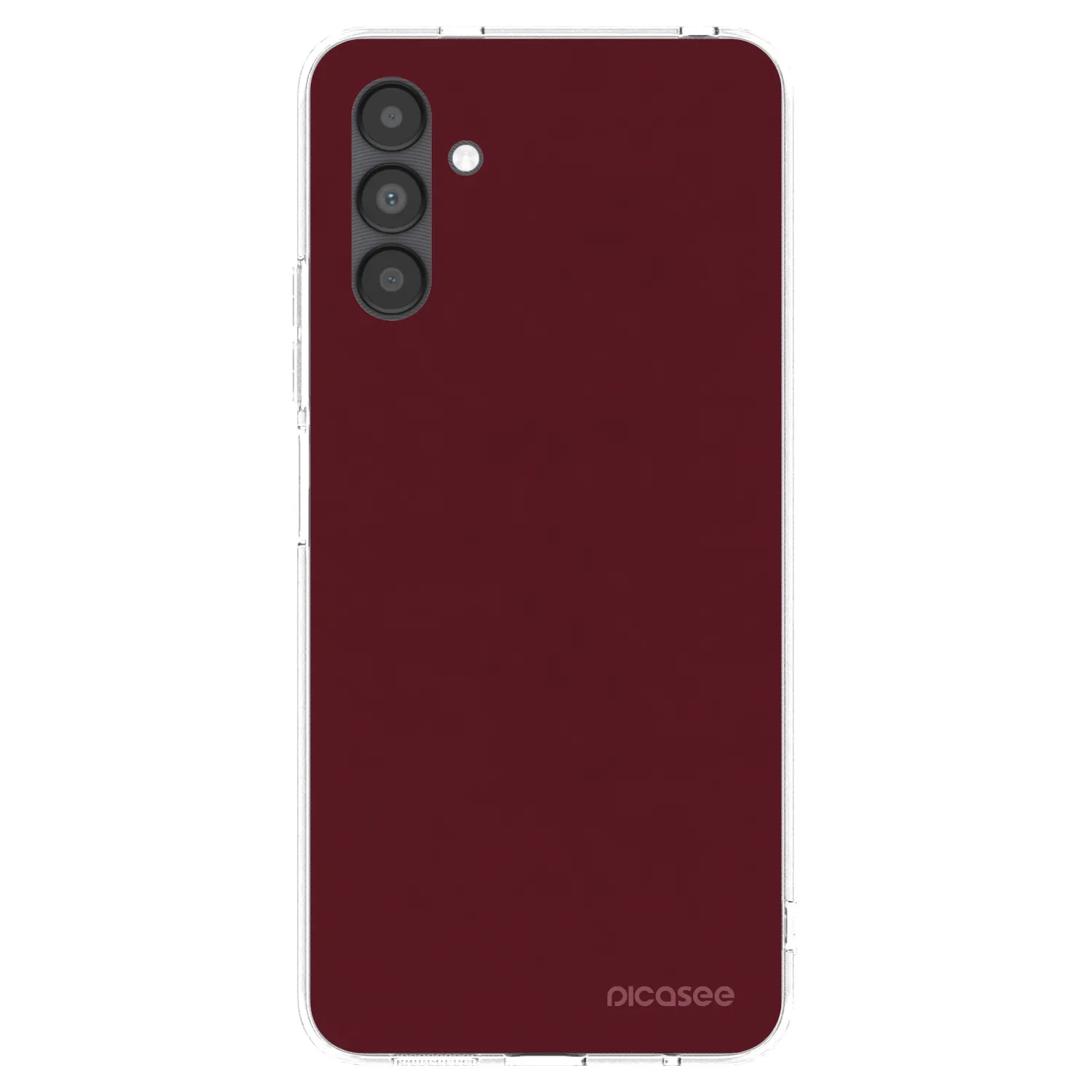 Picasee átlátszó szilikon tok az alábbi mobiltelefonokra Samsung Galaxy A04s A047F - Burgundy red