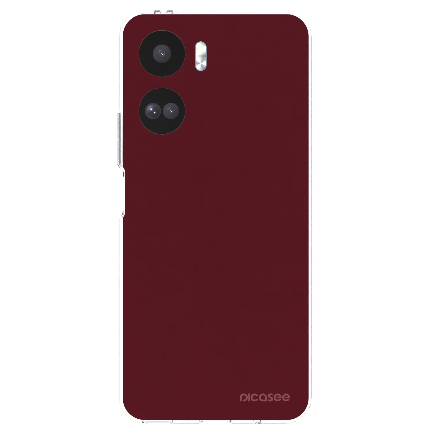 Picasee átlátszó szilikon tok az alábbi mobiltelefonokra Honor 90 Lite 5G - Burgundy red