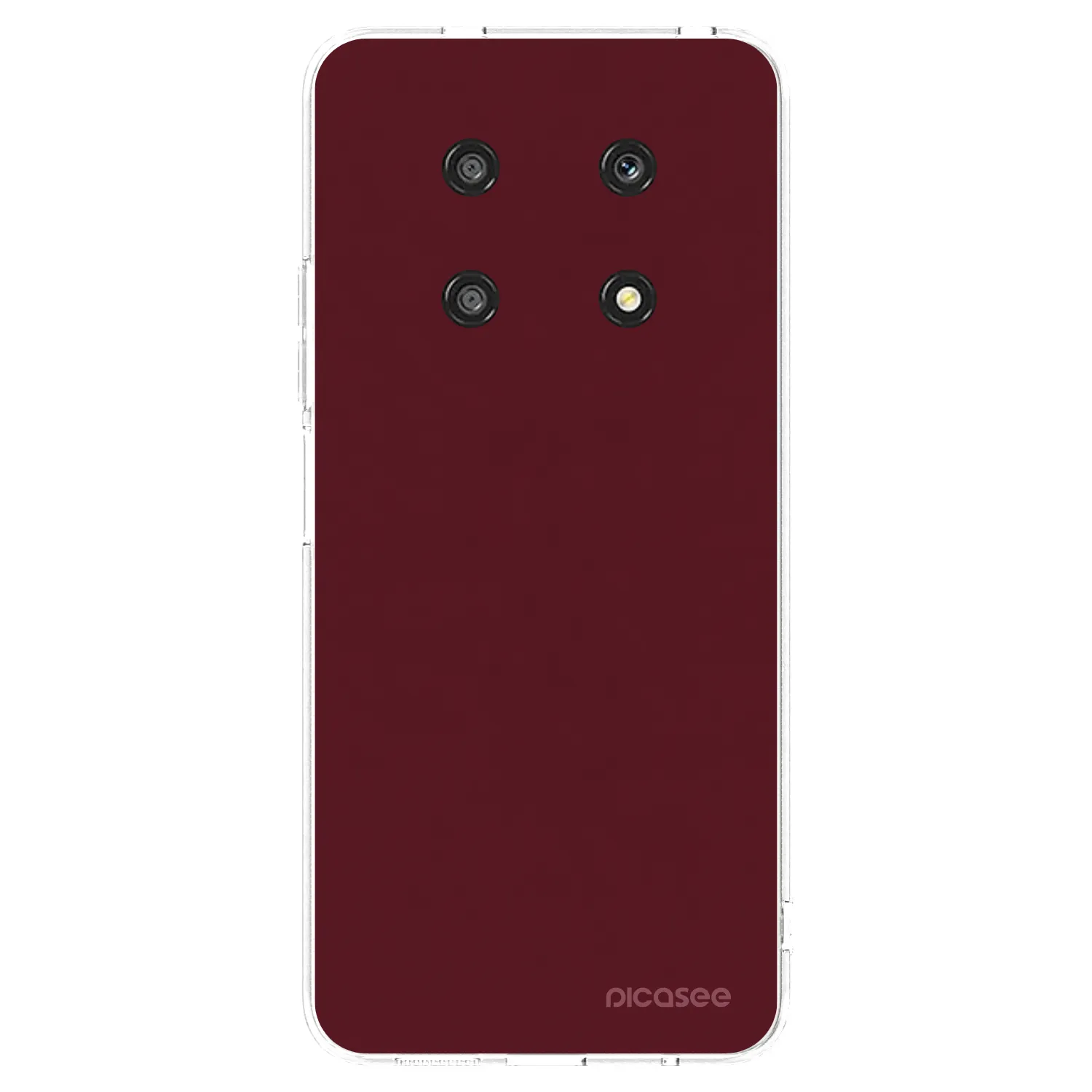 Picasee átlátszó szilikon tok az alábbi mobiltelefonokra Honor Magic4 Lite 5G - Burgundy red