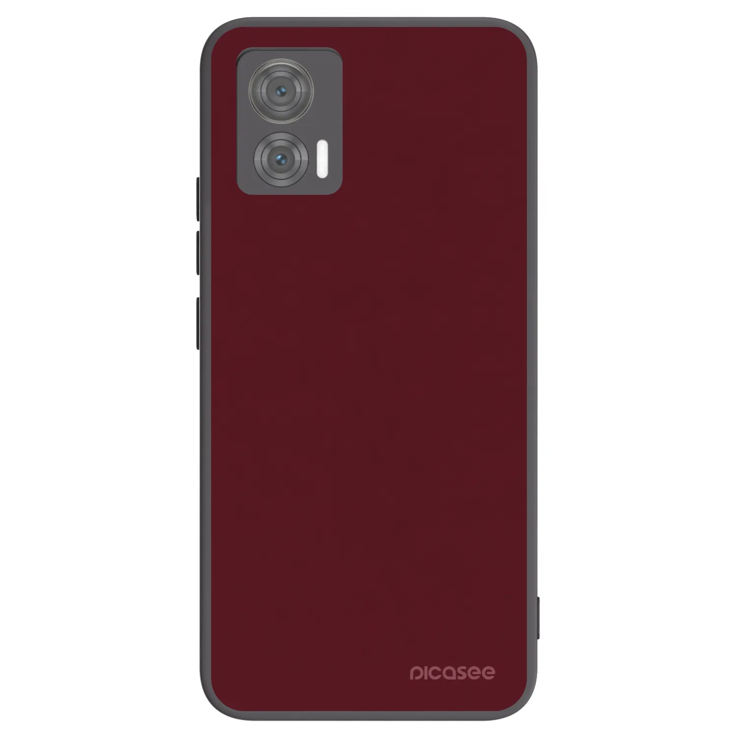 Picasee fekete szilikon tok az alábbi mobiltelefonokra Motorola Edge 30 Neo - Burgundy red