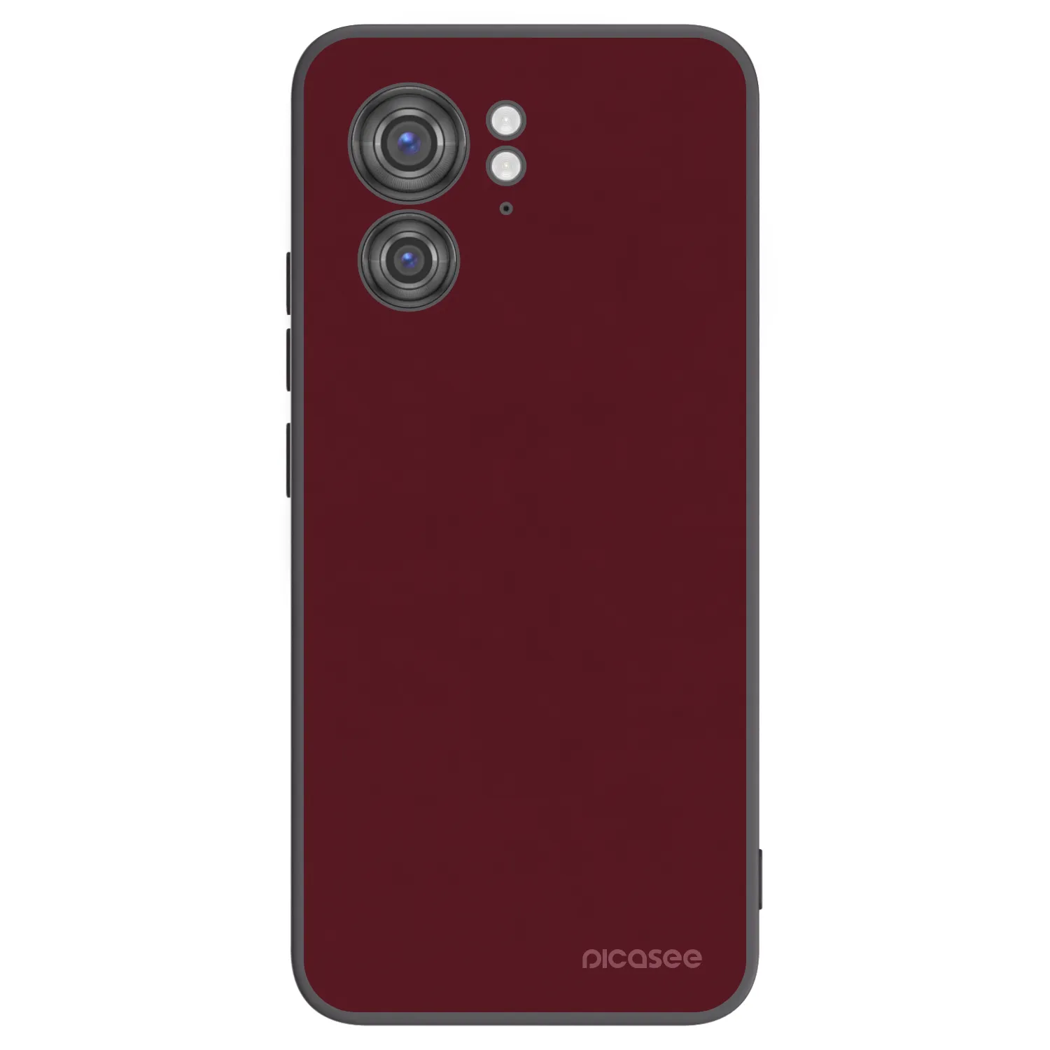 Picasee fekete szilikon tok az alábbi mobiltelefonokra Motorola Edge 40 - Burgundy red