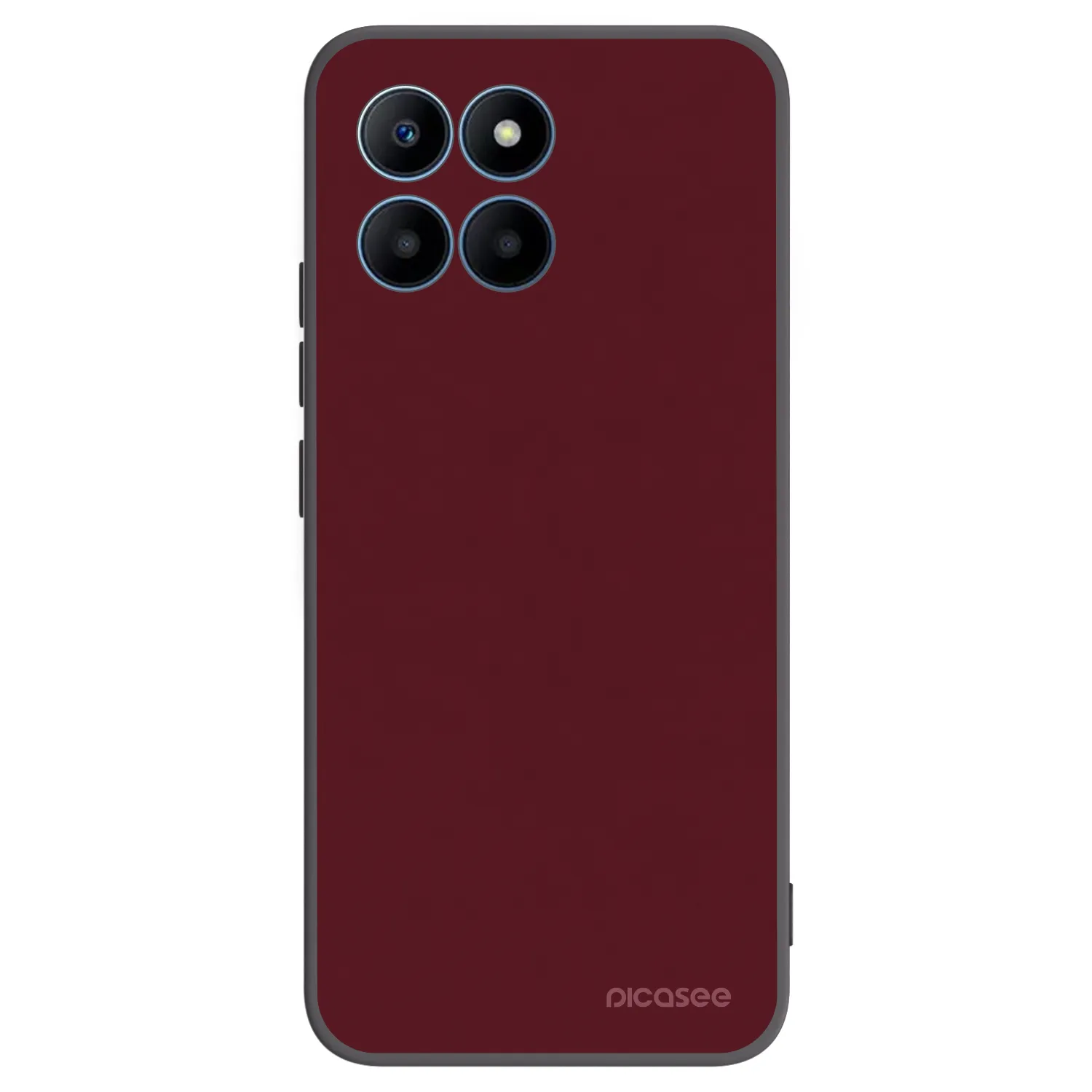 Picasee fekete szilikon tok az alábbi mobiltelefonokra Honor 70 Lite - Burgundy red
