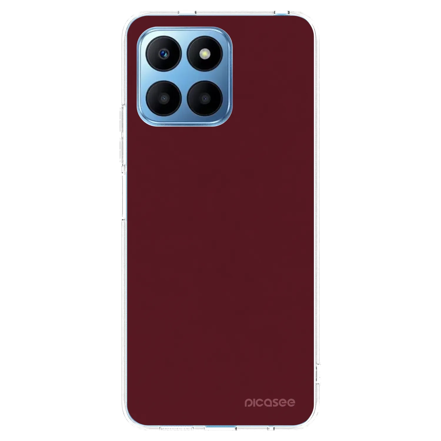 Picasee átlátszó szilikon tok az alábbi mobiltelefonokra Honor 70 Lite - Burgundy red