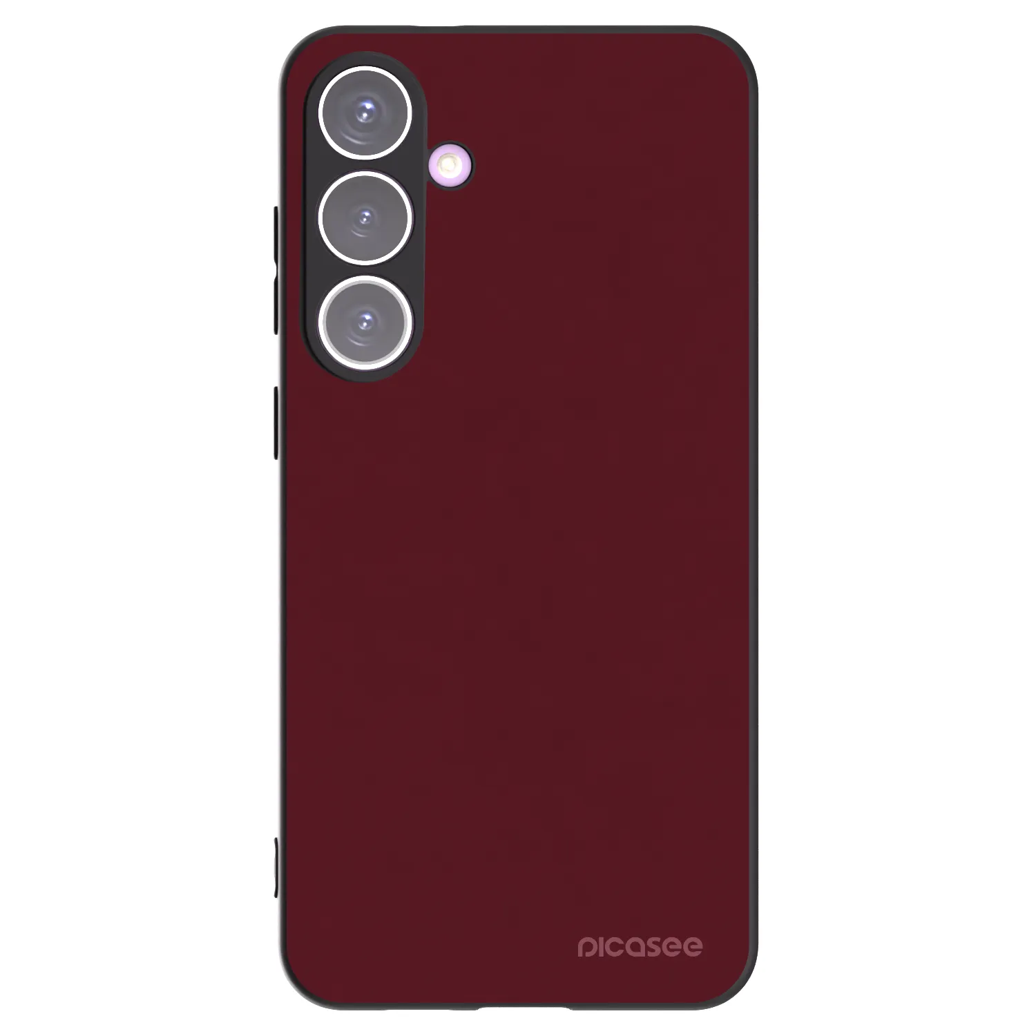 Picasee fekete szilikon tok az alábbi mobiltelefonokra Samsung Galaxy S24+ S926B 5G - Burgundy red