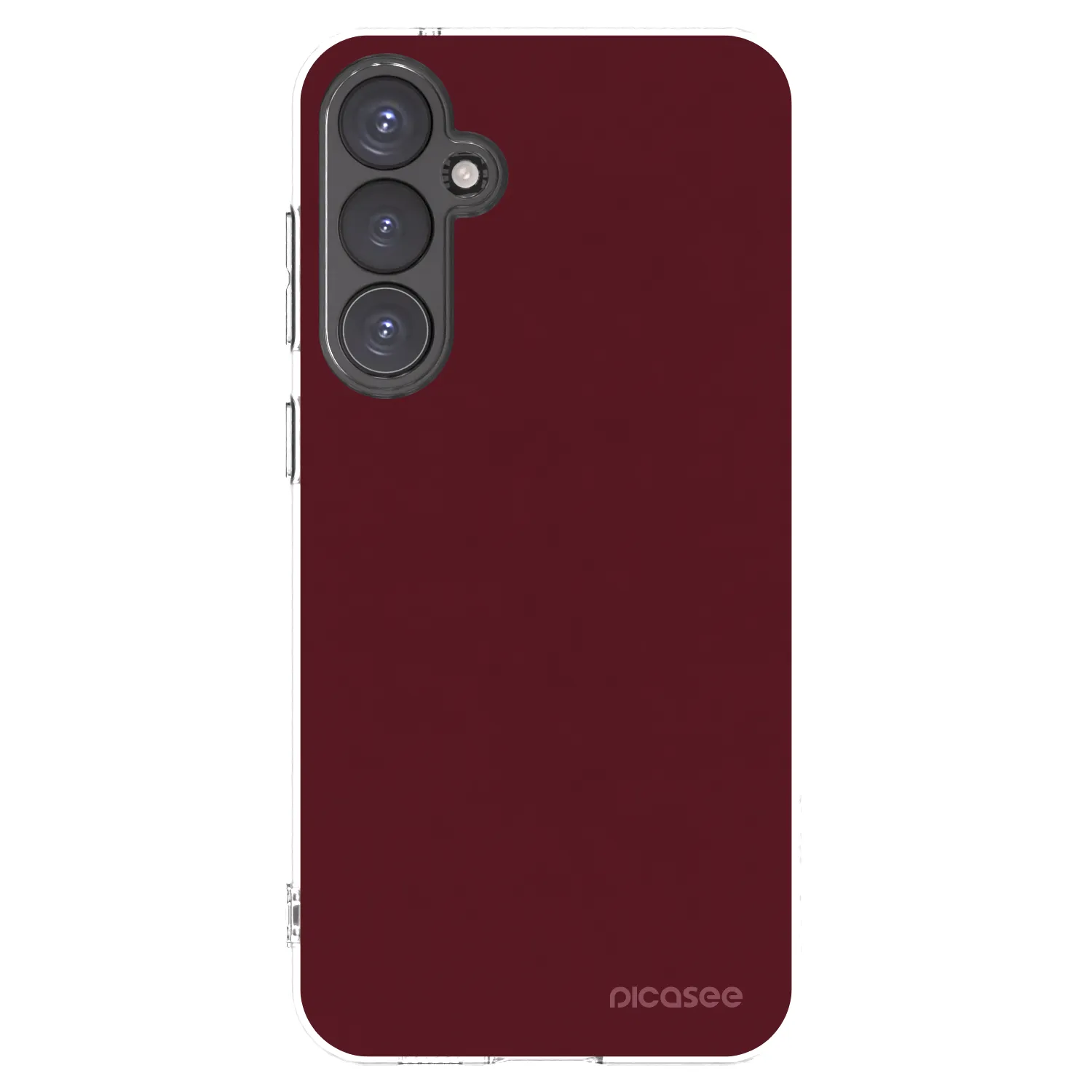 Picasee átlátszó szilikon tok az alábbi mobiltelefonokra Samsung Galaxy S23 FE S711B - Burgundy red