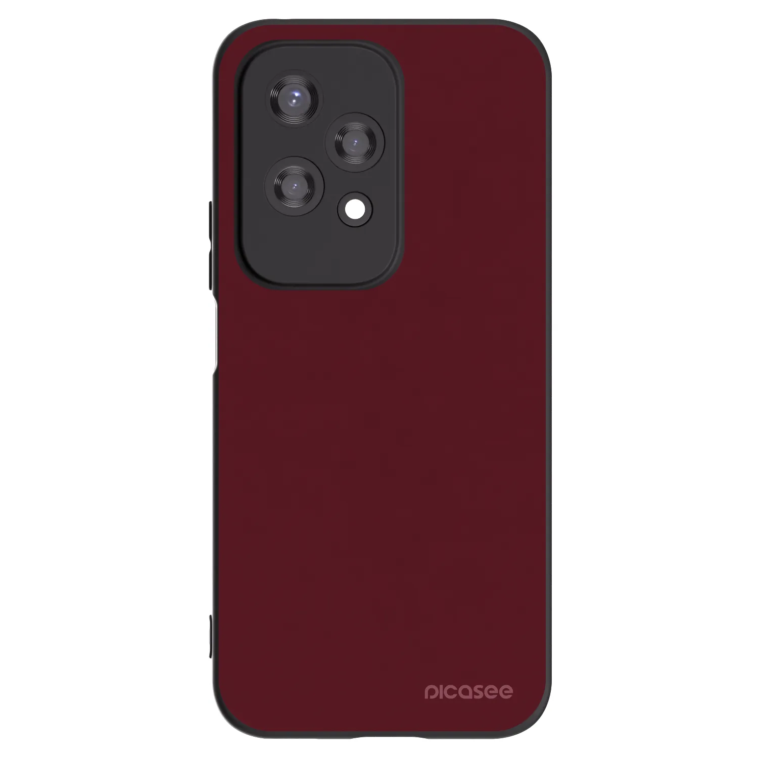 Picasee fekete szilikon tok az alábbi mobiltelefonokra Honor 200 Lite - Burgundy red