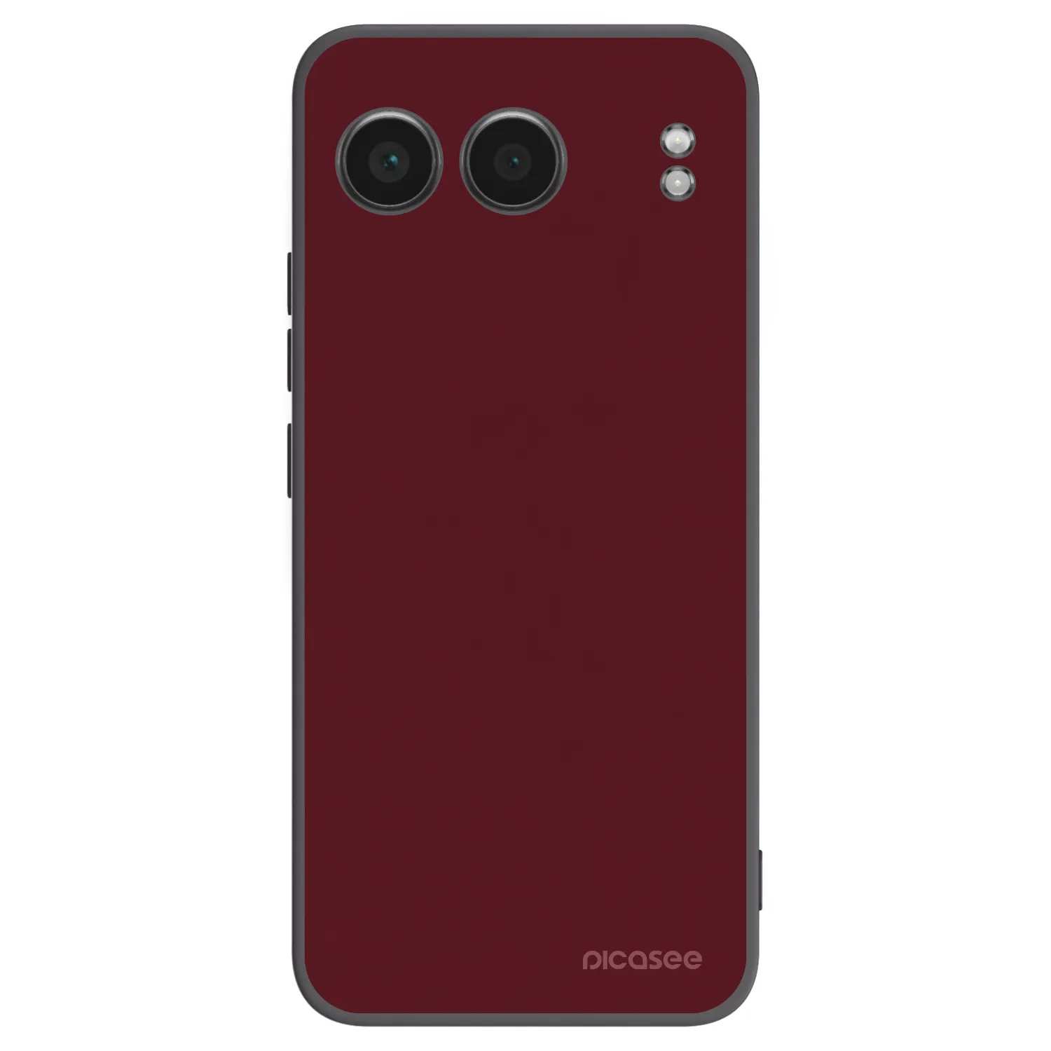 Picasee fekete szilikon tok az alábbi mobiltelefonokra OnePlus Nord 4 - Burgundy red