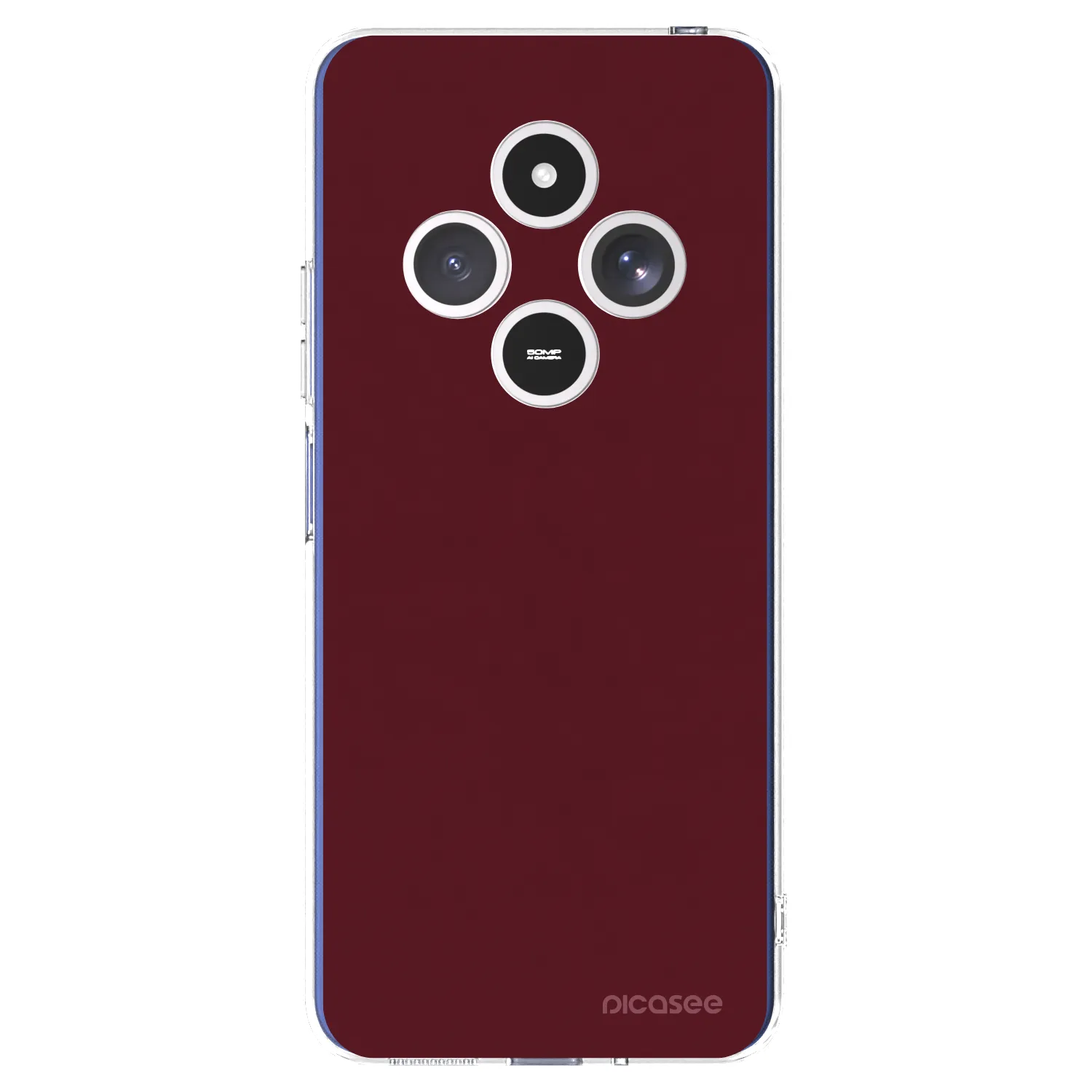 Picasee átlátszó szilikon tok az alábbi mobiltelefonokra Xiaomi Redmi 14C - Burgundy red