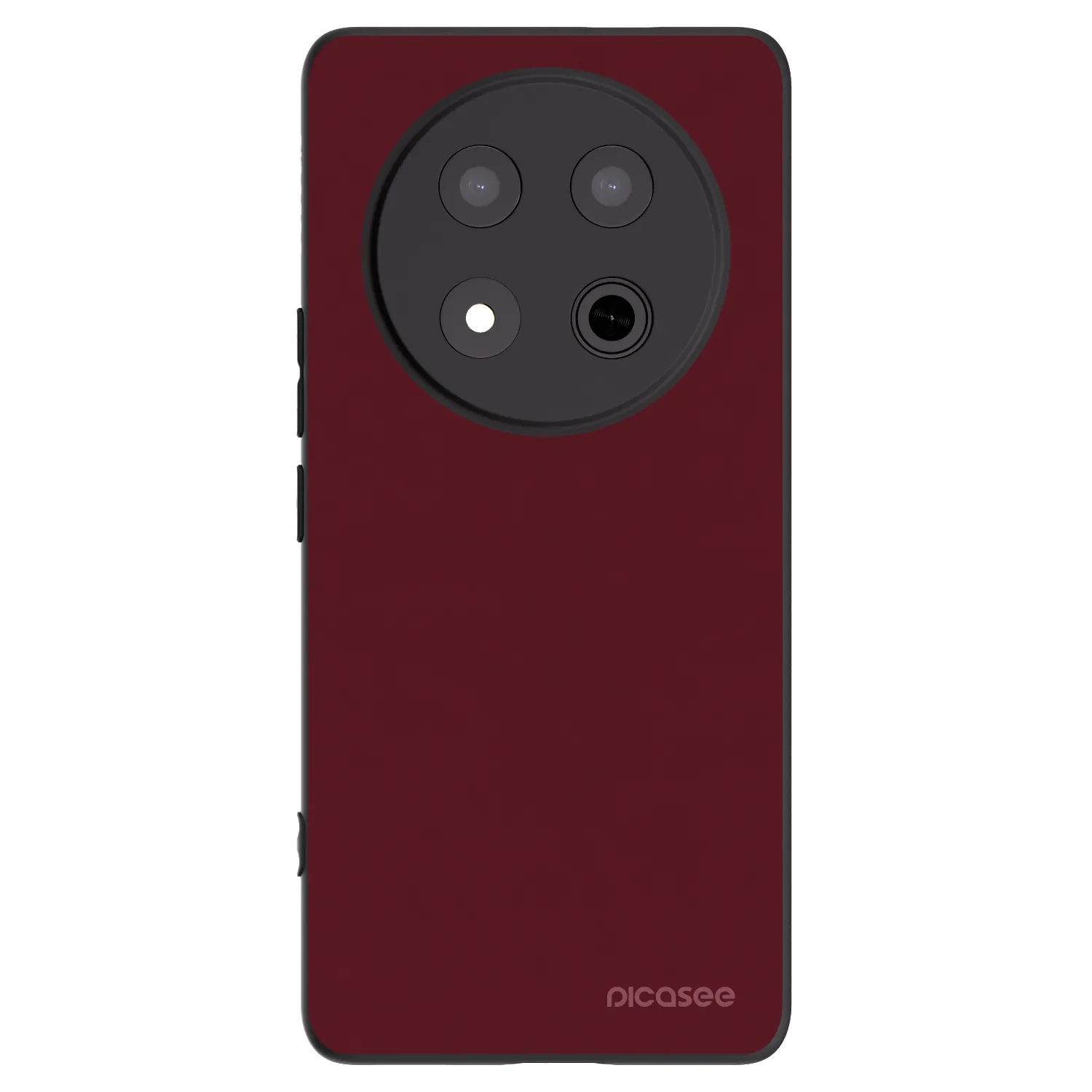 Picasee fekete szilikon tok az alábbi mobiltelefonokra Honor Magic7 Lite 5G - Burgundy red