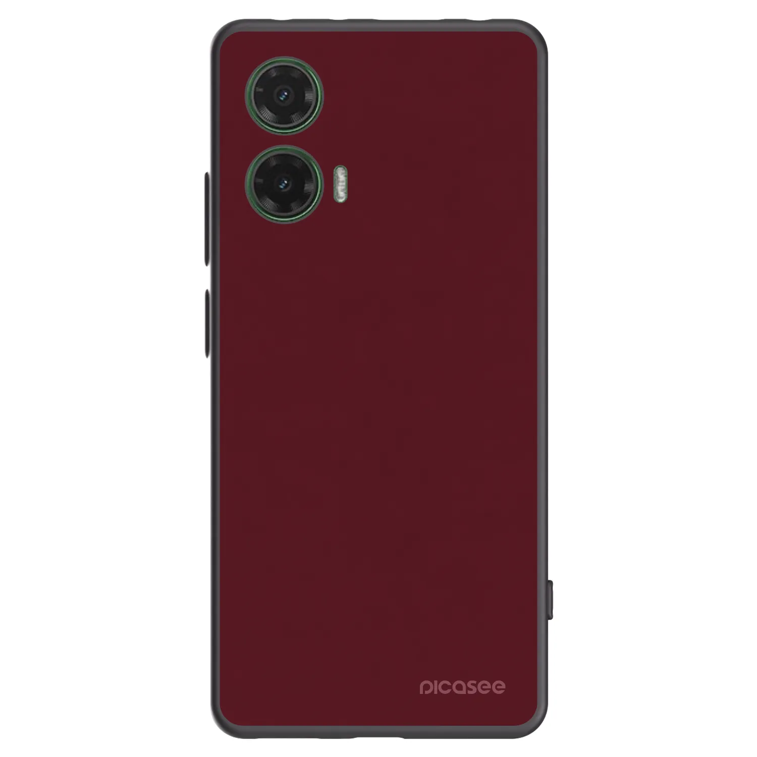 Picasee fekete szilikon tok az alábbi mobiltelefonokra Motorola Moto G35 5G - Burgundy red