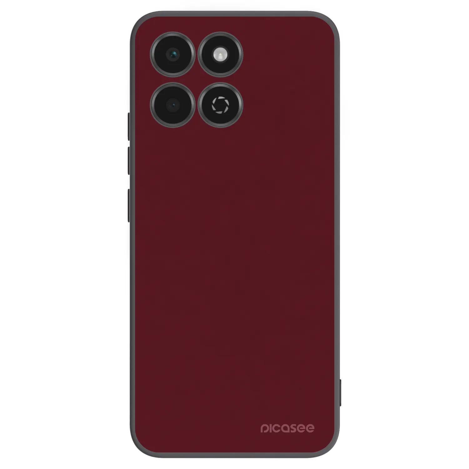 Picasee fekete szilikon tok az alábbi mobiltelefonokra Honor 200 Smart 5G - Burgundy red