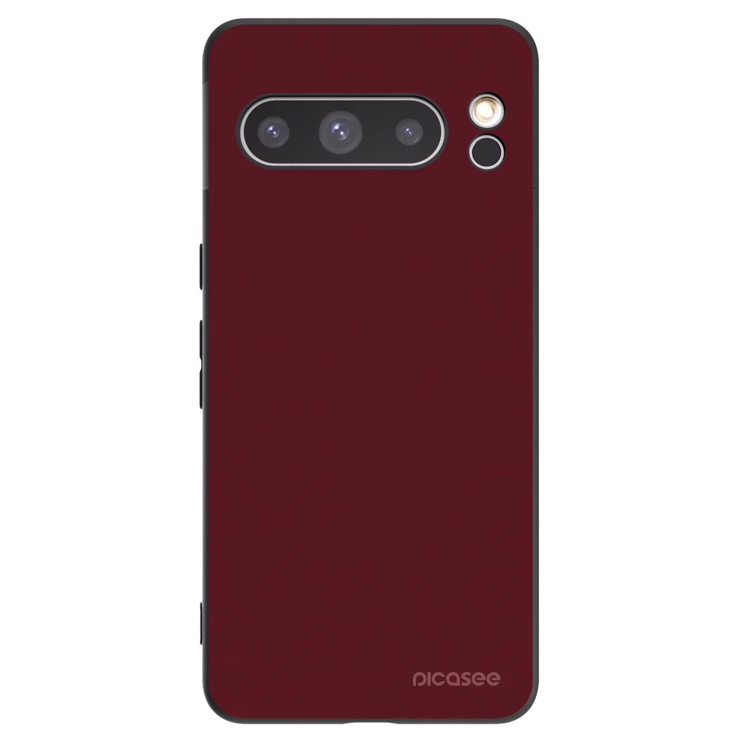 Picasee fekete szilikon tok az alábbi mobiltelefonokra Google Pixel 8 Pro - Burgundy red