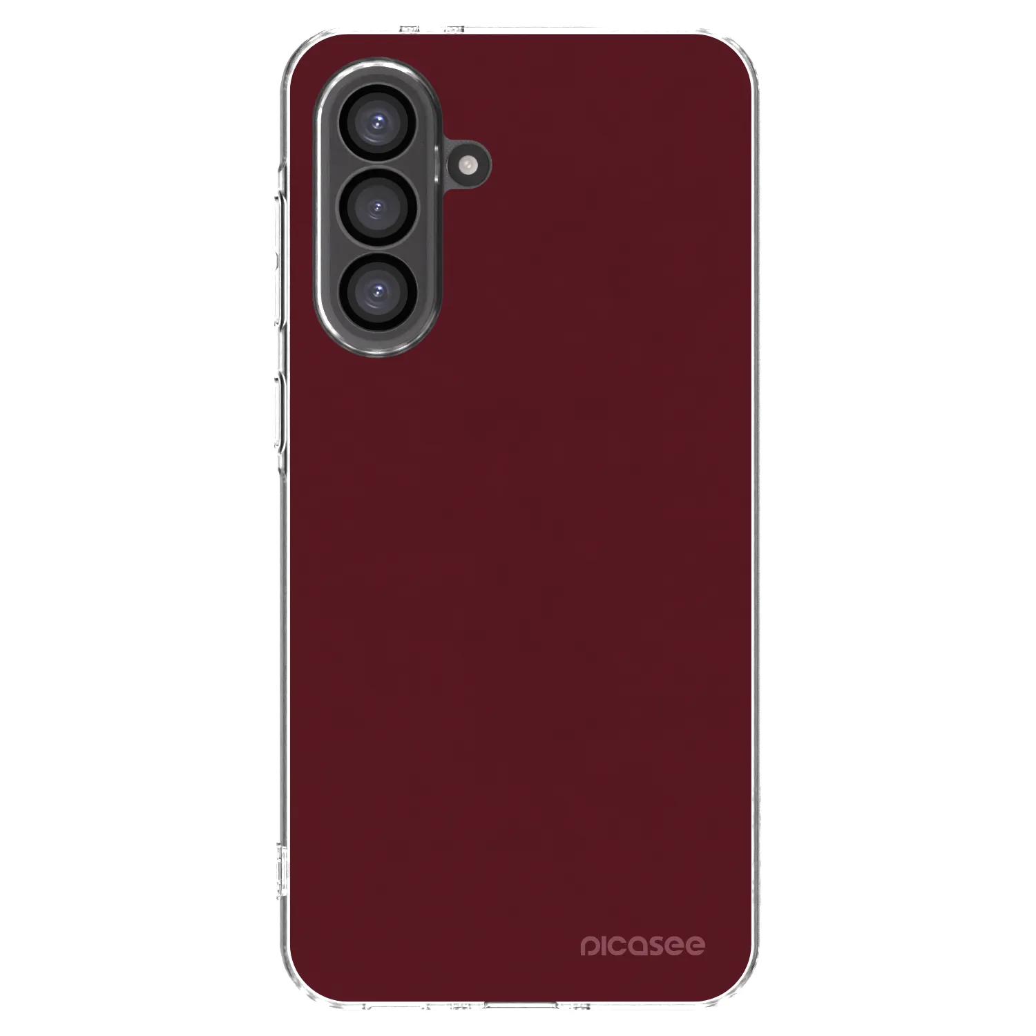 Picasee átlátszó szilikon tok az alábbi mobiltelefonokra Samsung Galaxy A36 5G - Burgundy red