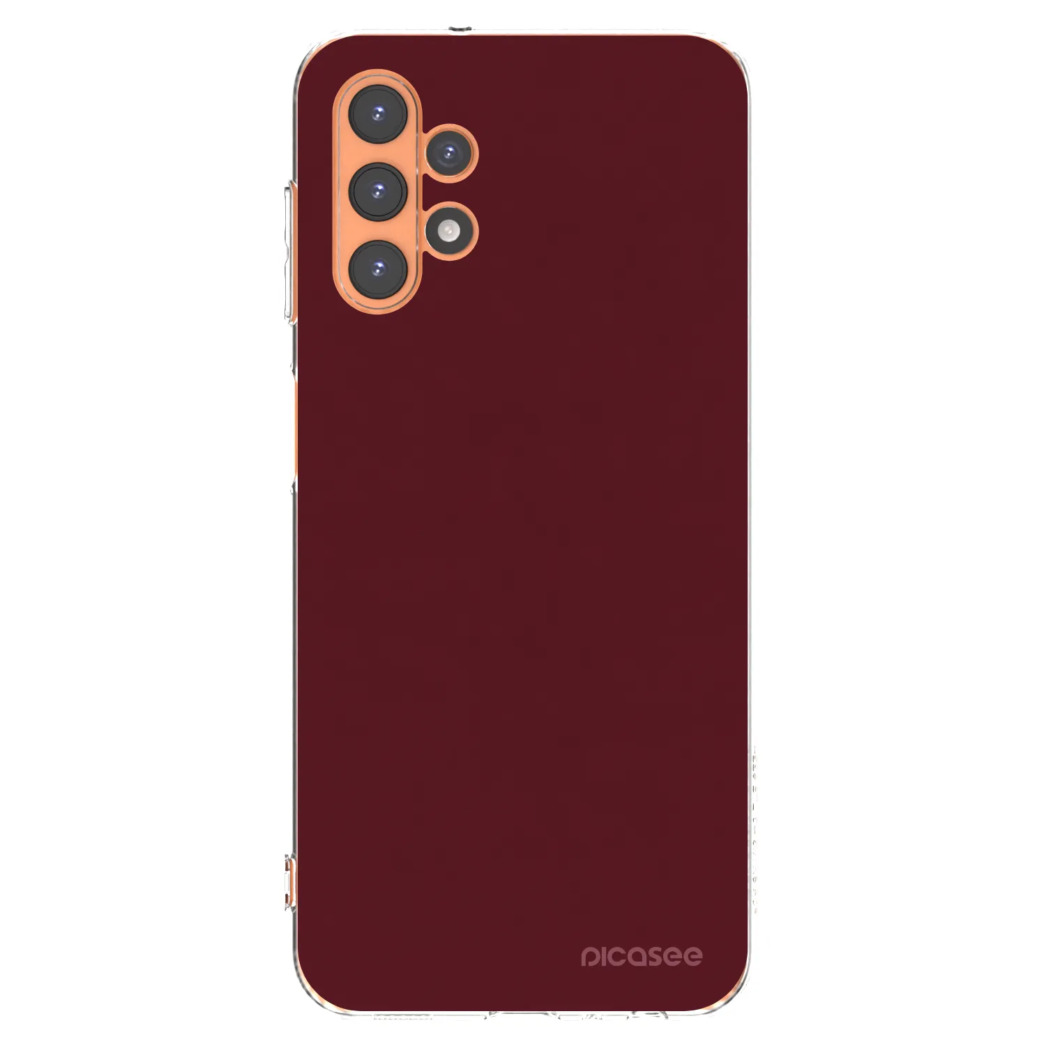 Picasee átlátszó szilikon tok az alábbi mobiltelefonokra Samsung Galaxy A13 5G - Burgundy red