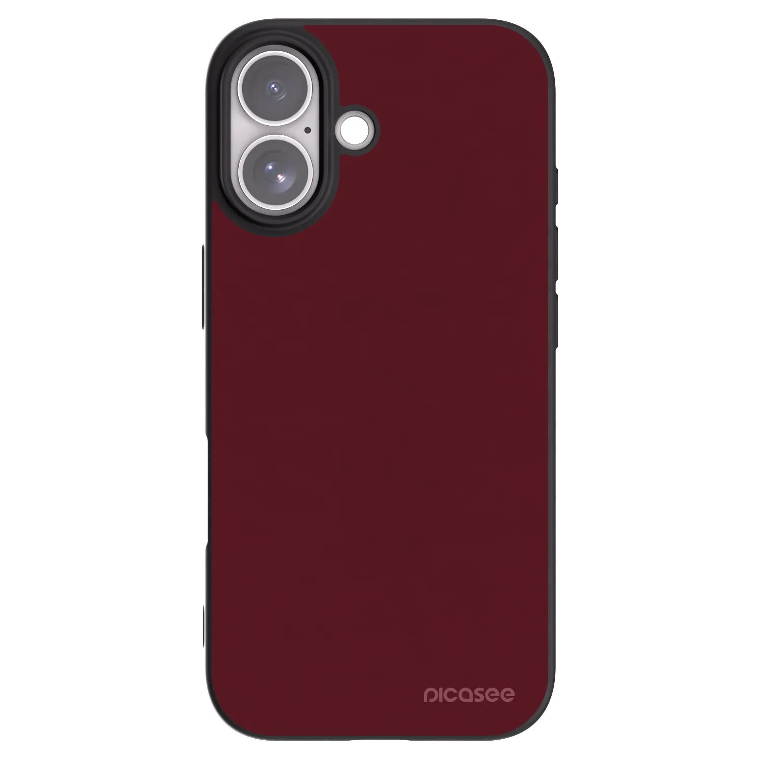 Picasee fekete szilikon tok az alábbi mobiltelefonokra Apple iPhone 17 - Burgundy red