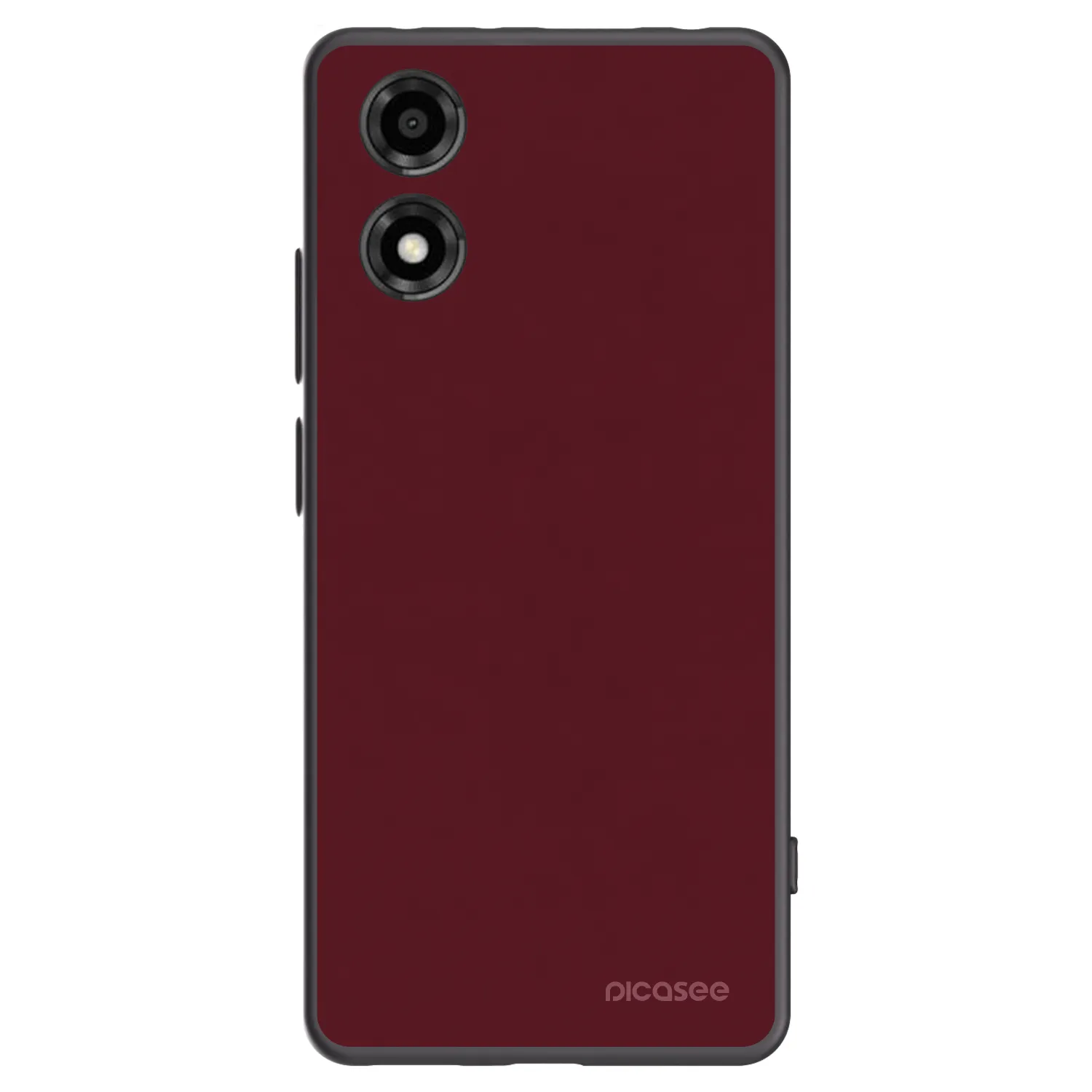 Picasee fekete szilikon tok az alábbi mobiltelefonokra Motorola Moto E14 - Burgundy red