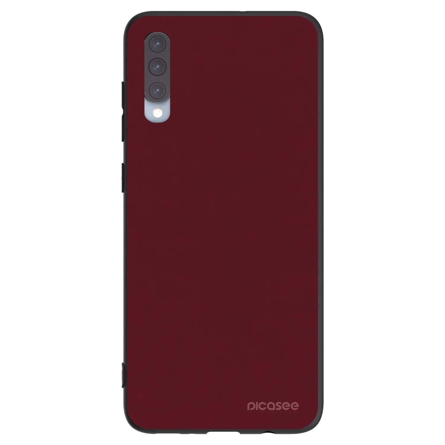 Picasee fekete szilikon tok az alábbi mobiltelefonokra Samsung Galaxy A70 A705F - Burgundy red
