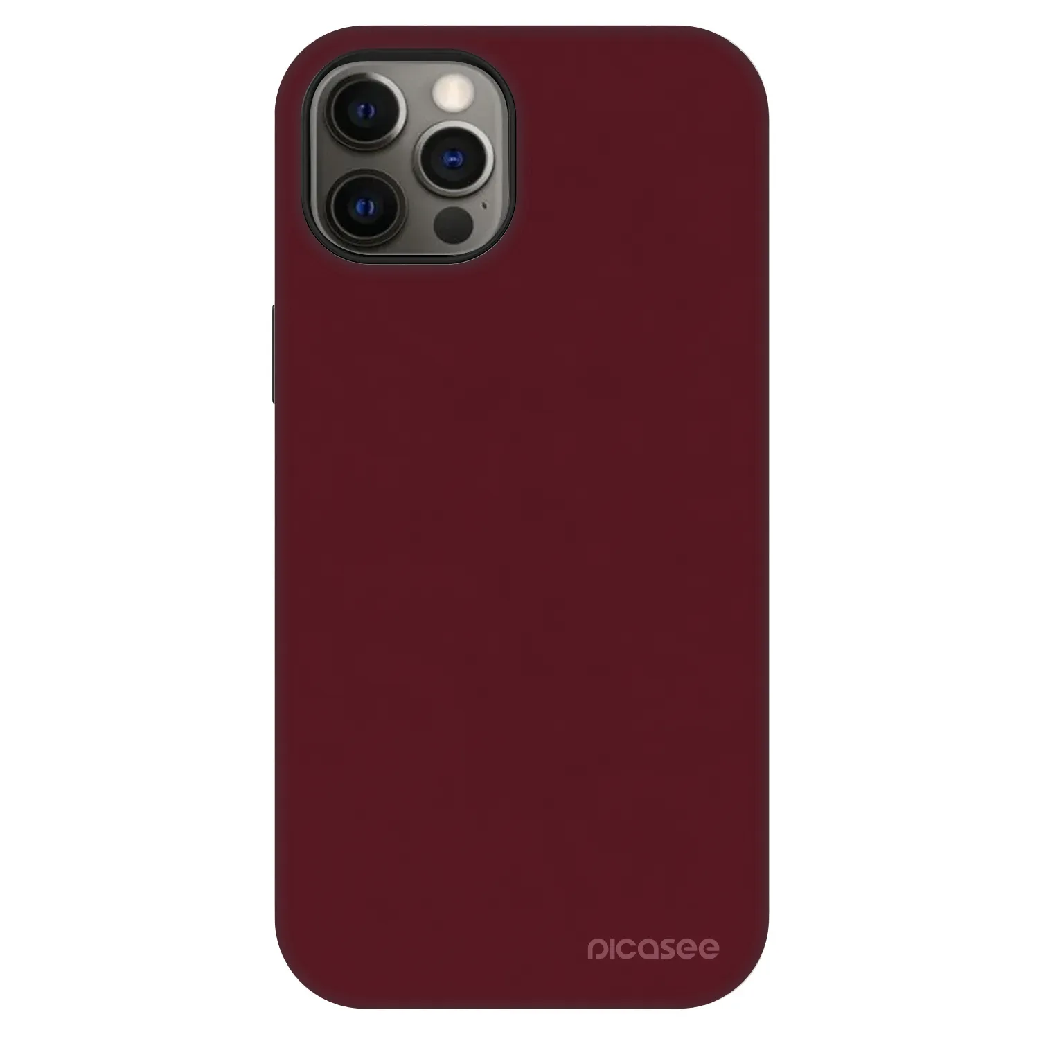 Picasee Fashion Case MagSafe Apple iPhone 12 - Burgundy red