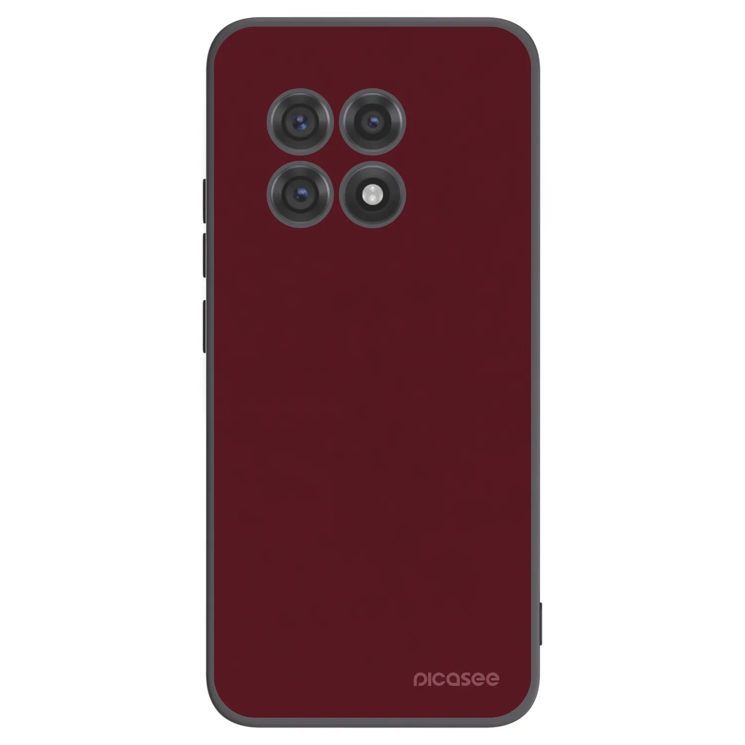 Picasee fekete szilikon tok az alábbi mobiltelefonokra OnePlus 13R 5G - Burgundy red