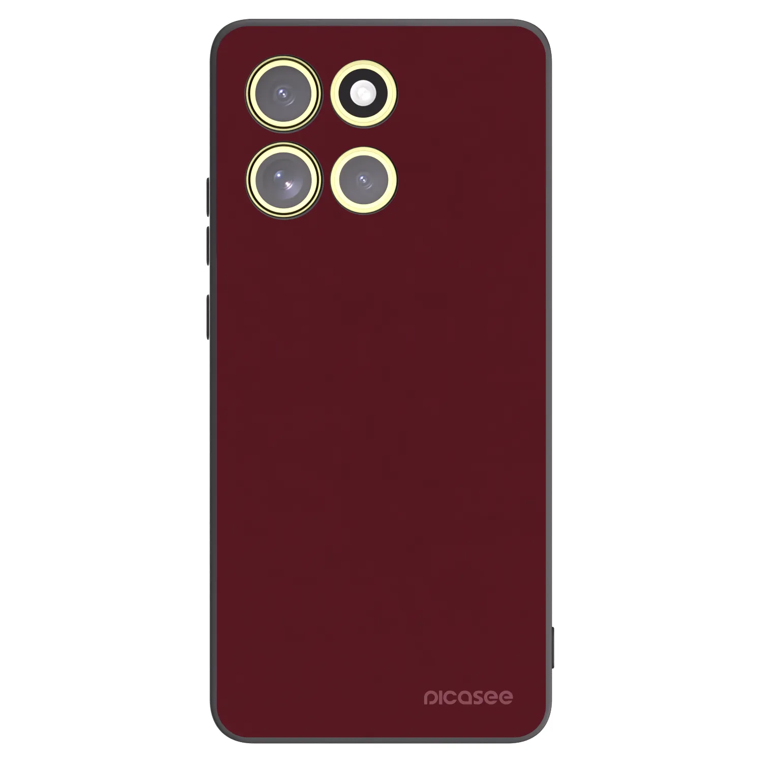 Picasee fekete szilikon tok az alábbi mobiltelefonokra Motorola Moto G86 5G - Burgundy red