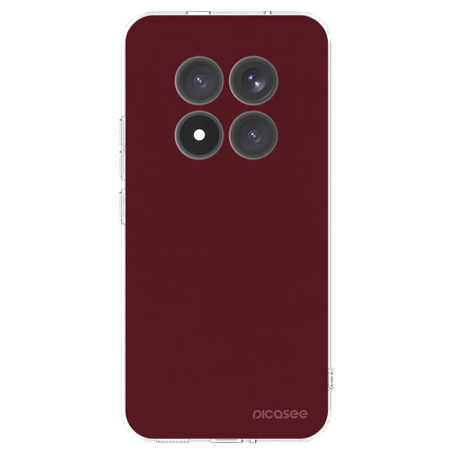 Picasee átlátszó szilikon tok az alábbi mobiltelefonokra Xiaomi Redmi Note 15 Pro+ - Burgundy red