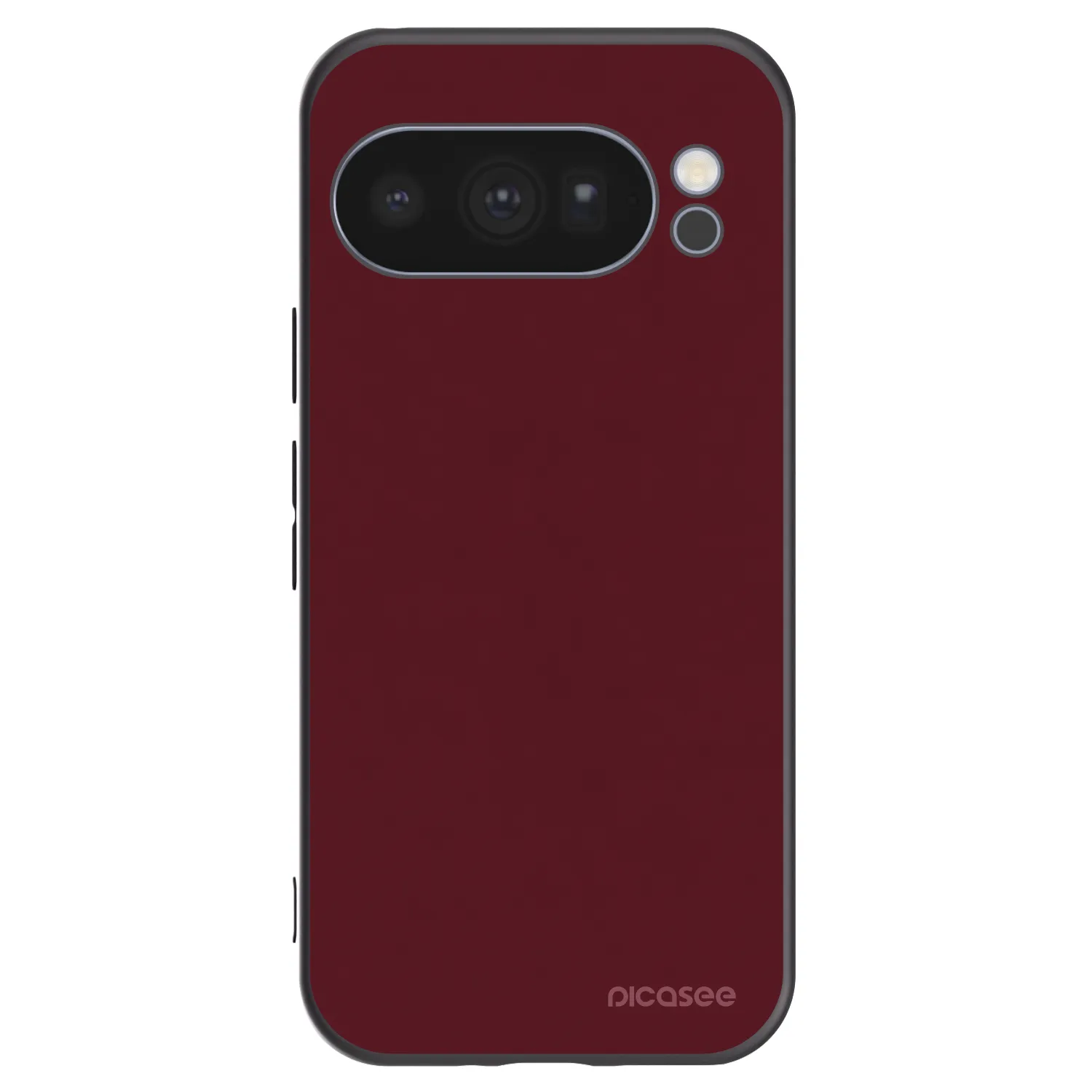 Picasee fekete szilikon tok az alábbi mobiltelefonokra Google Pixel 10 Pro - Burgundy red