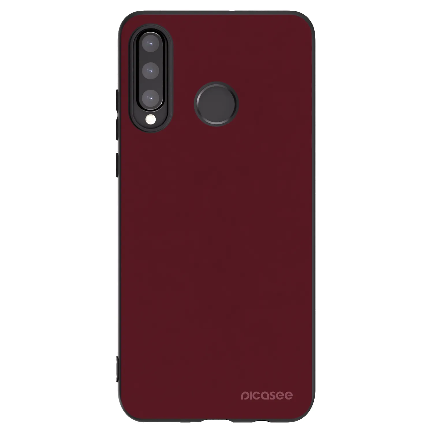 Picasee fekete szilikon tok az alábbi mobiltelefonokra Huawei P30 Lite - Burgundy red