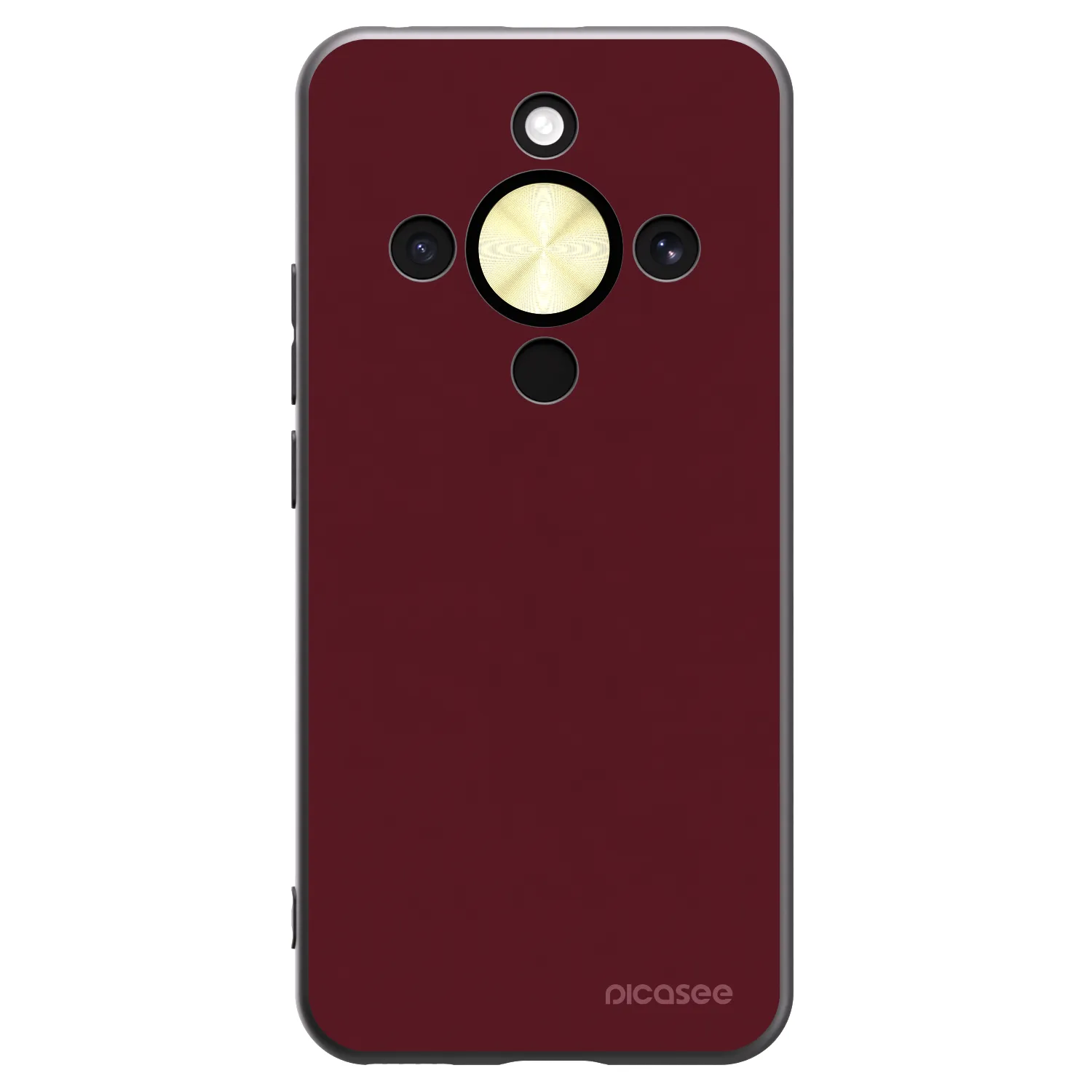 Picasee fekete szilikon tok az alábbi mobiltelefonokra Honor Magic8 Lite 5G - Burgundy red