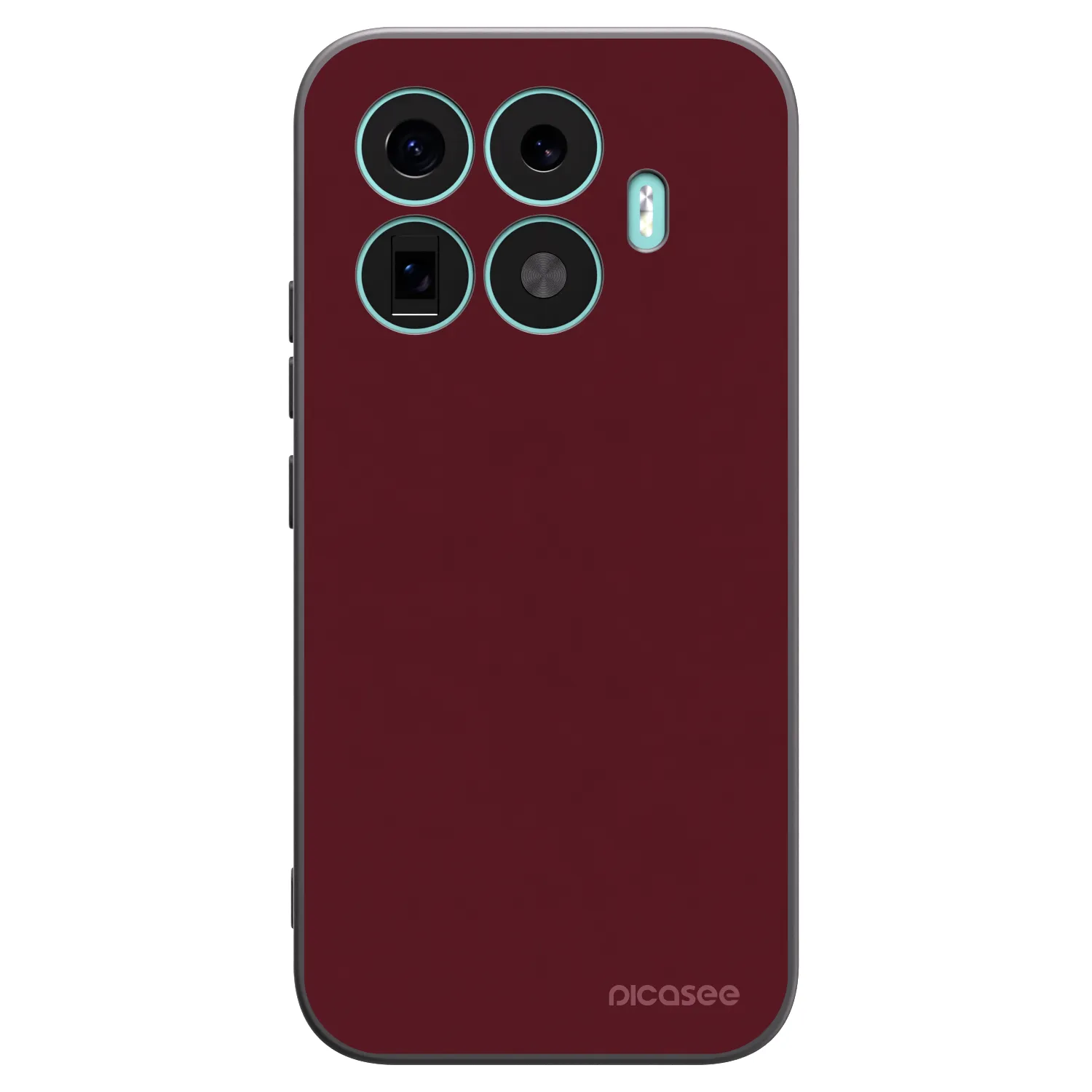 Picasee fekete szilikon tok az alábbi mobiltelefonokra Xiaomi 17T - Burgundy red