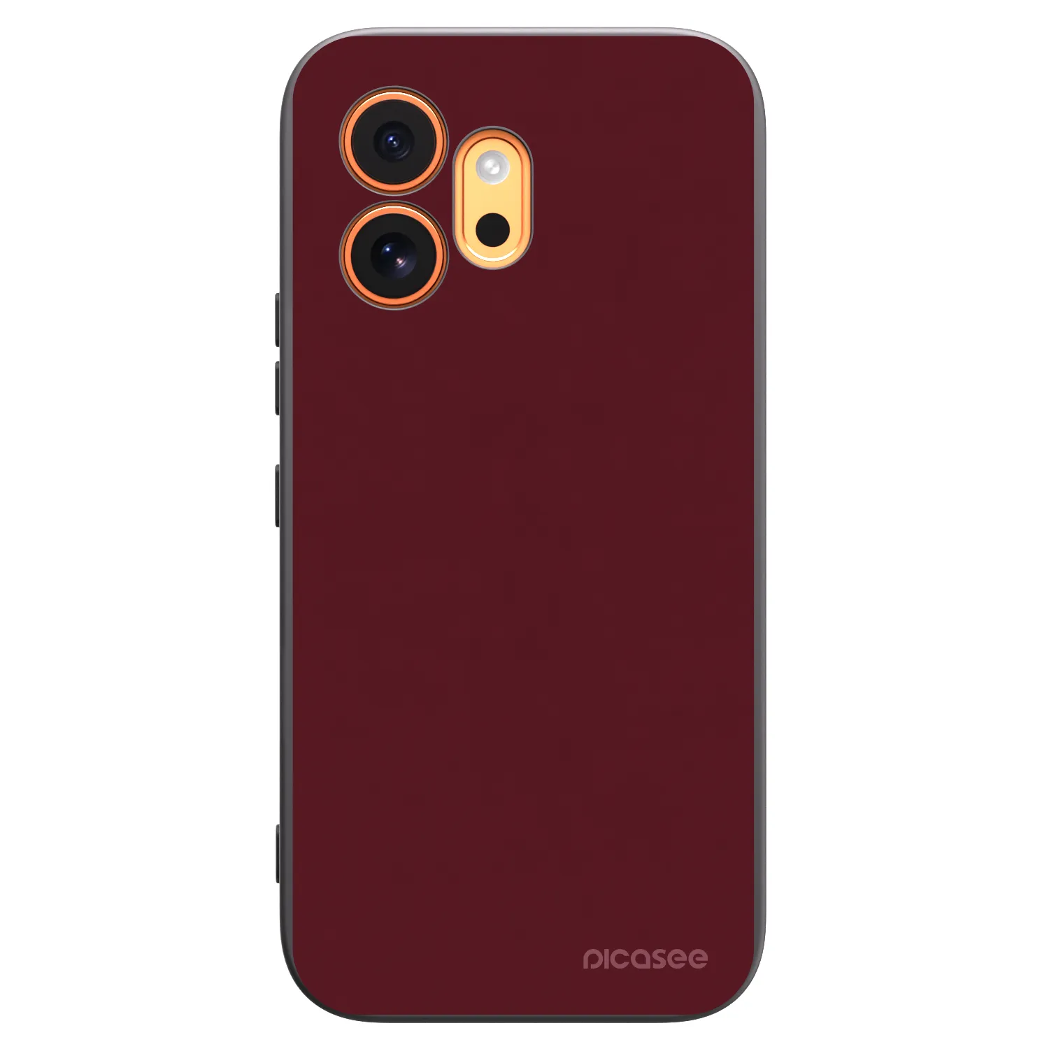 Picasee fekete szilikon tok az alábbi mobiltelefonokra Honor 600 - Burgundy red