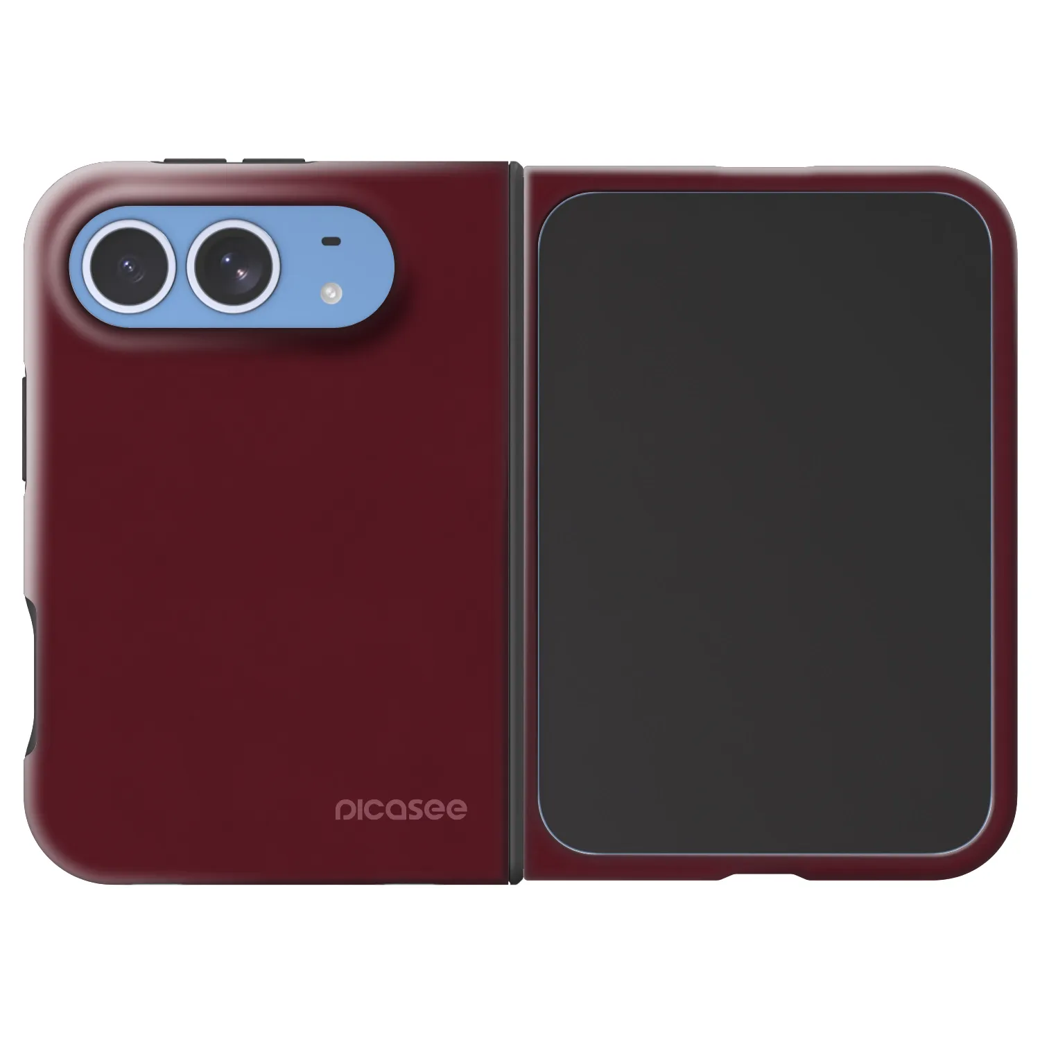 Picasee Fashion Case MagSafe Apple iPhone Duo - Burgundy red