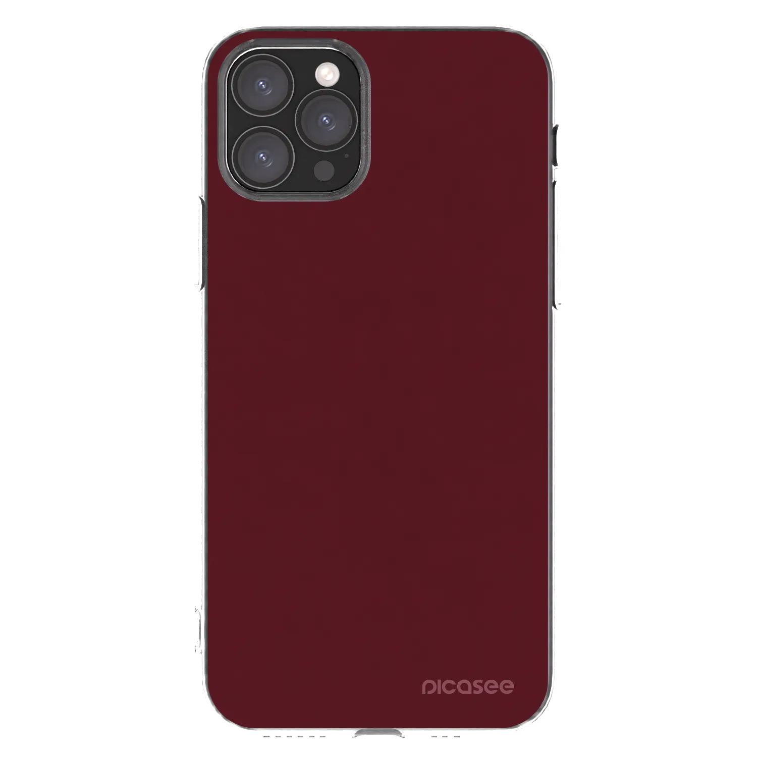 Picasee átlátszó szilikon tok az alábbi mobiltelefonokra Apple iPhone 11 Pro - Burgundy red
