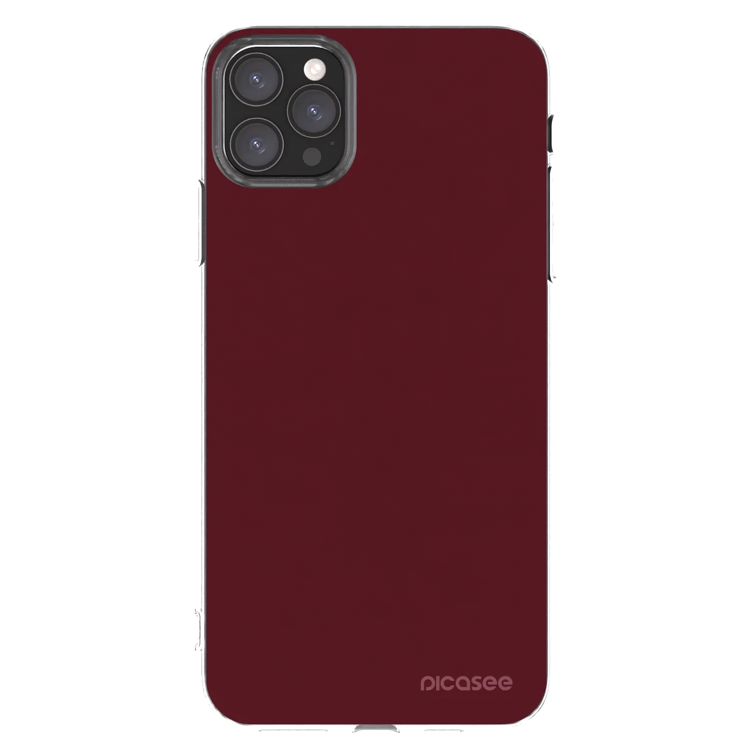 Picasee átlátszó szilikon tok az alábbi mobiltelefonokra Apple iPhone 11 Pro Max - Burgundy red