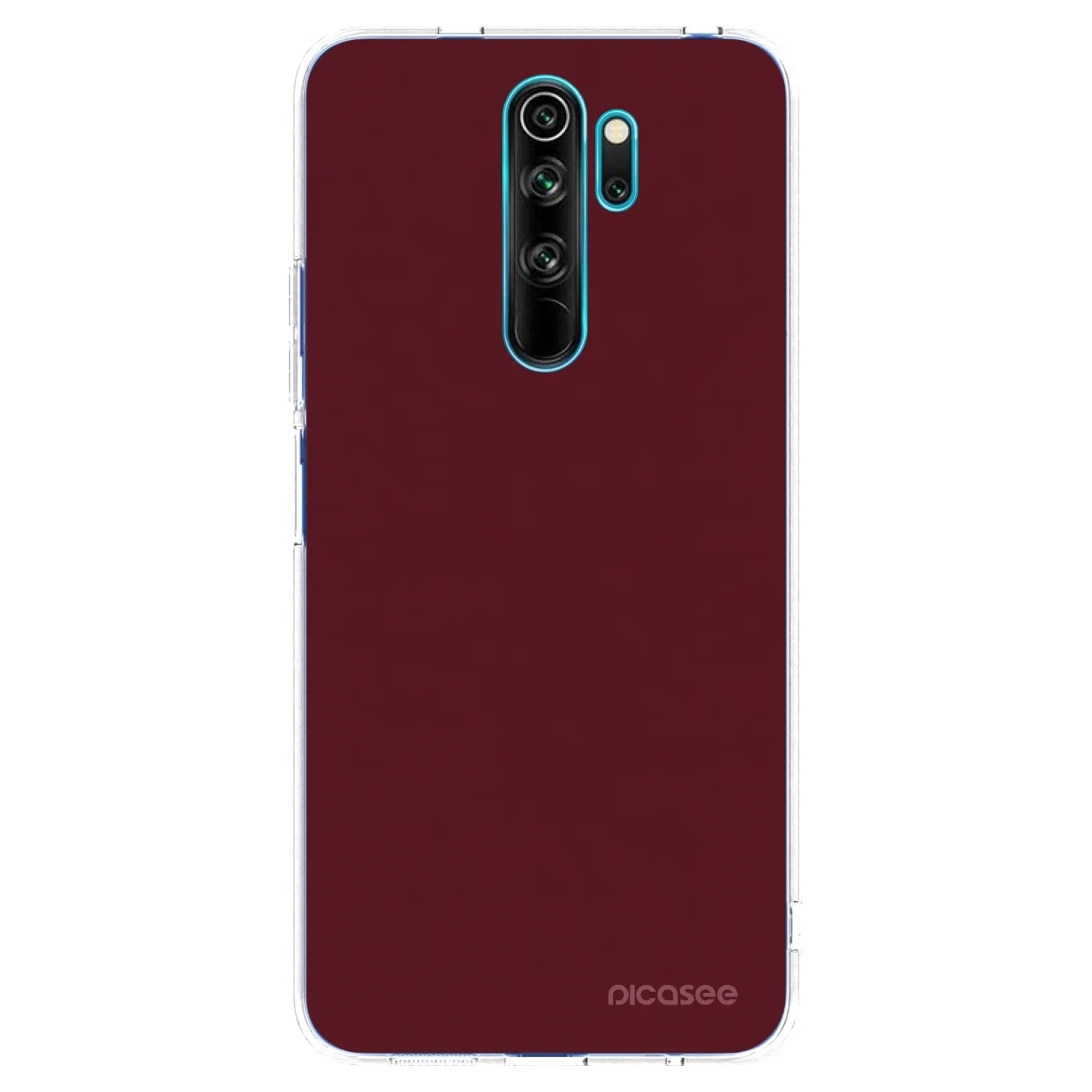 Picasee átlátszó szilikon tok az alábbi mobiltelefonokra Xiaomi Redmi Note 8 Pro - Burgundy red