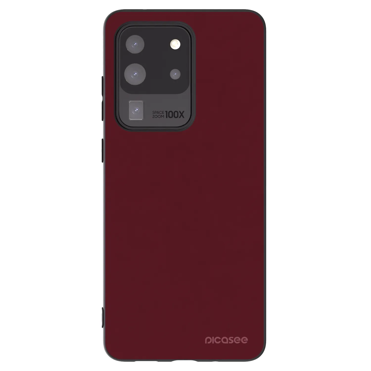 Picasee fekete szilikon tok az alábbi mobiltelefonokra Samsung Galaxy S20 Ultra 5G G988F - Burgundy red