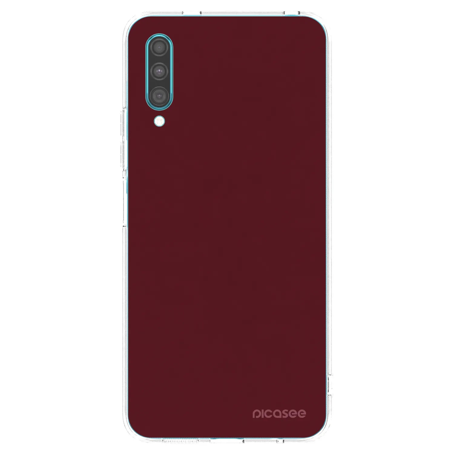Picasee átlátszó szilikon tok az alábbi mobiltelefonokra Samsung Galaxy A30s A307F - Burgundy red