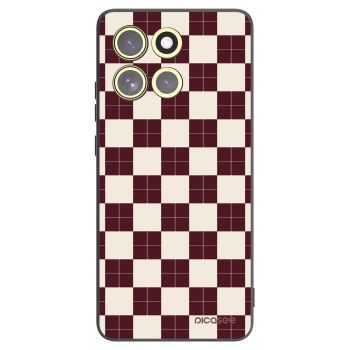 Picasee fekete szilikon tok az alábbi mobiltelefonokra Motorola Moto G86 Power 5G - Checked Away