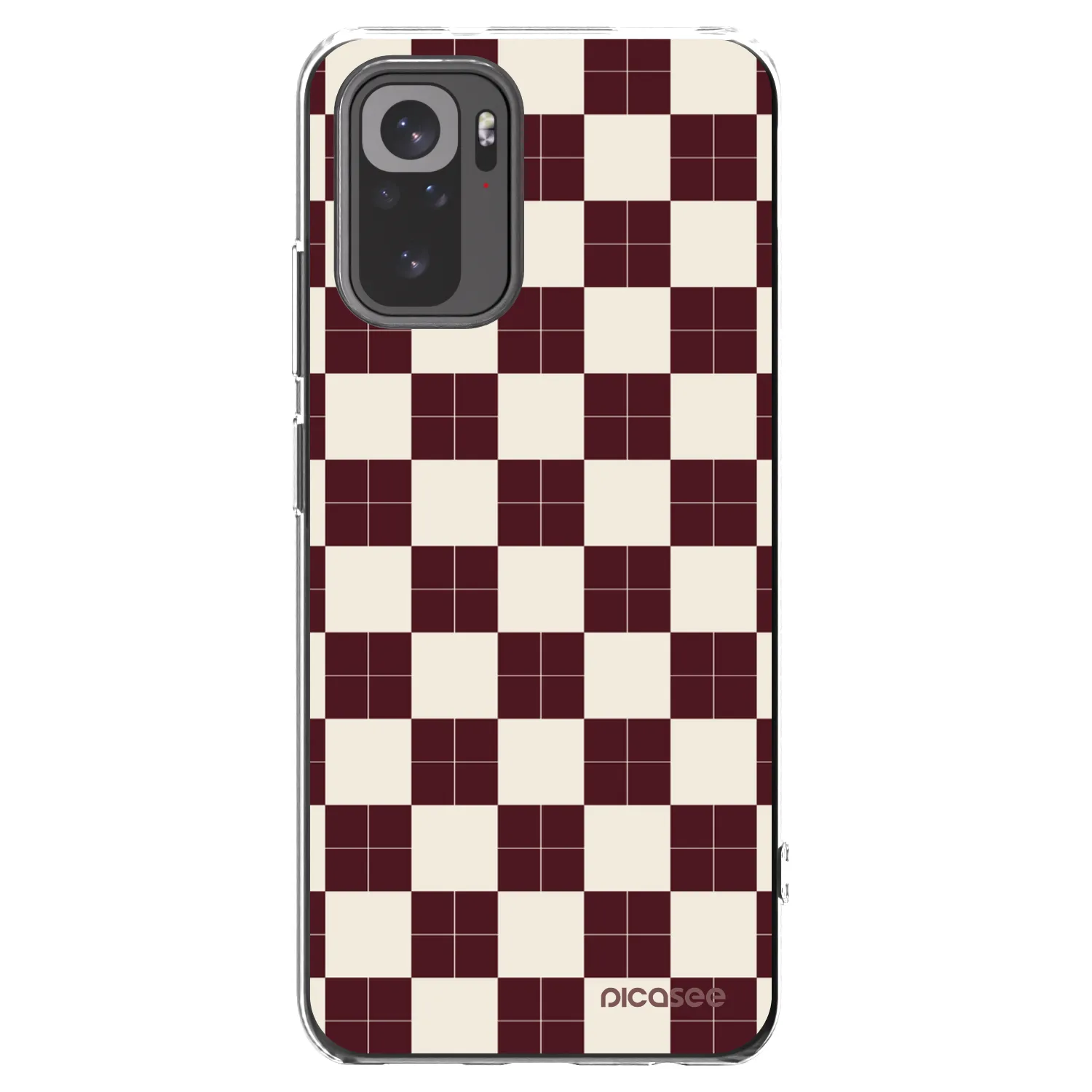 Picasee átlátszó szilikon tok az alábbi mobiltelefonokra Xiaomi Redmi Note 10 - Checked Away