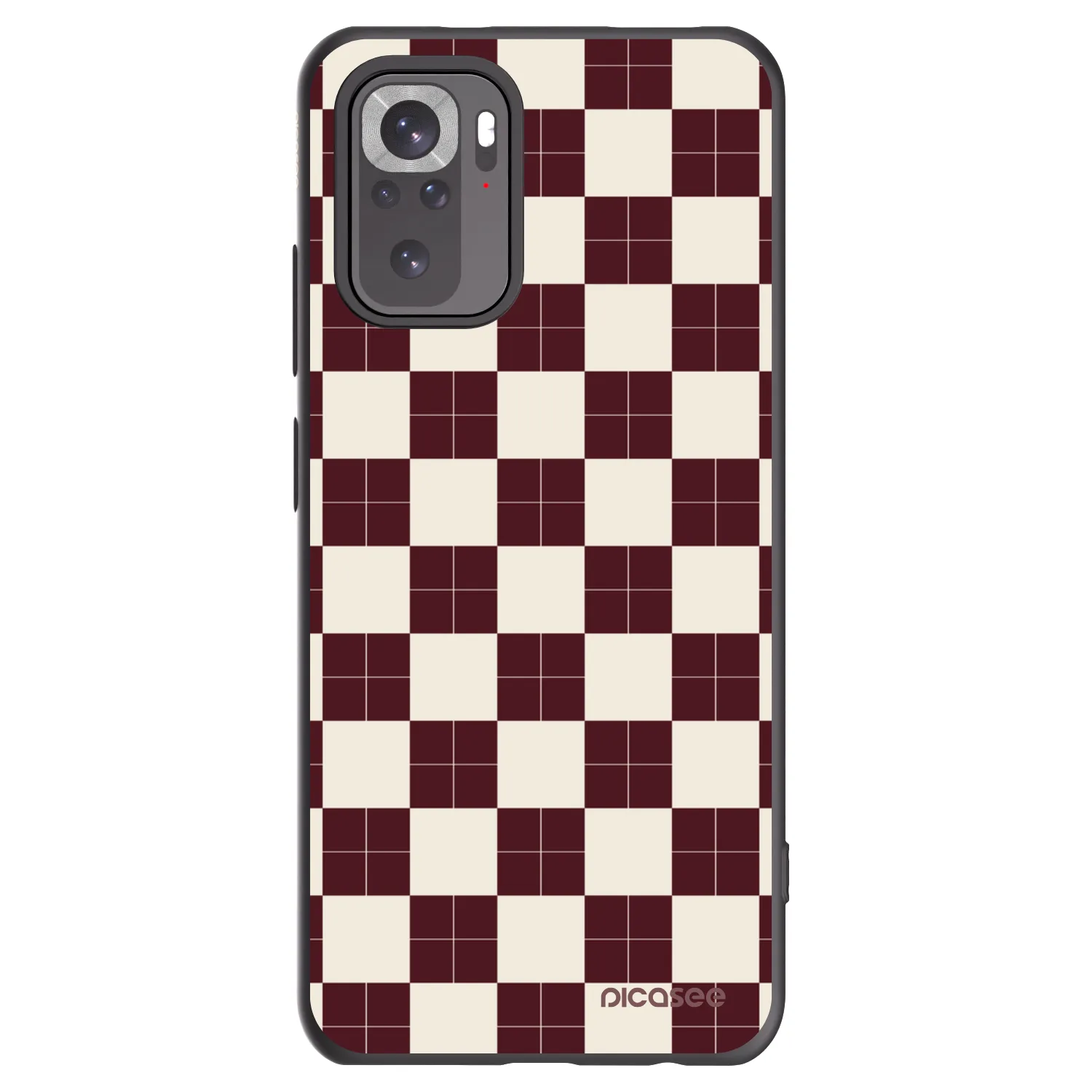 Picasee fekete szilikon tok az alábbi mobiltelefonokra Xiaomi Redmi Note 10 - Checked Away