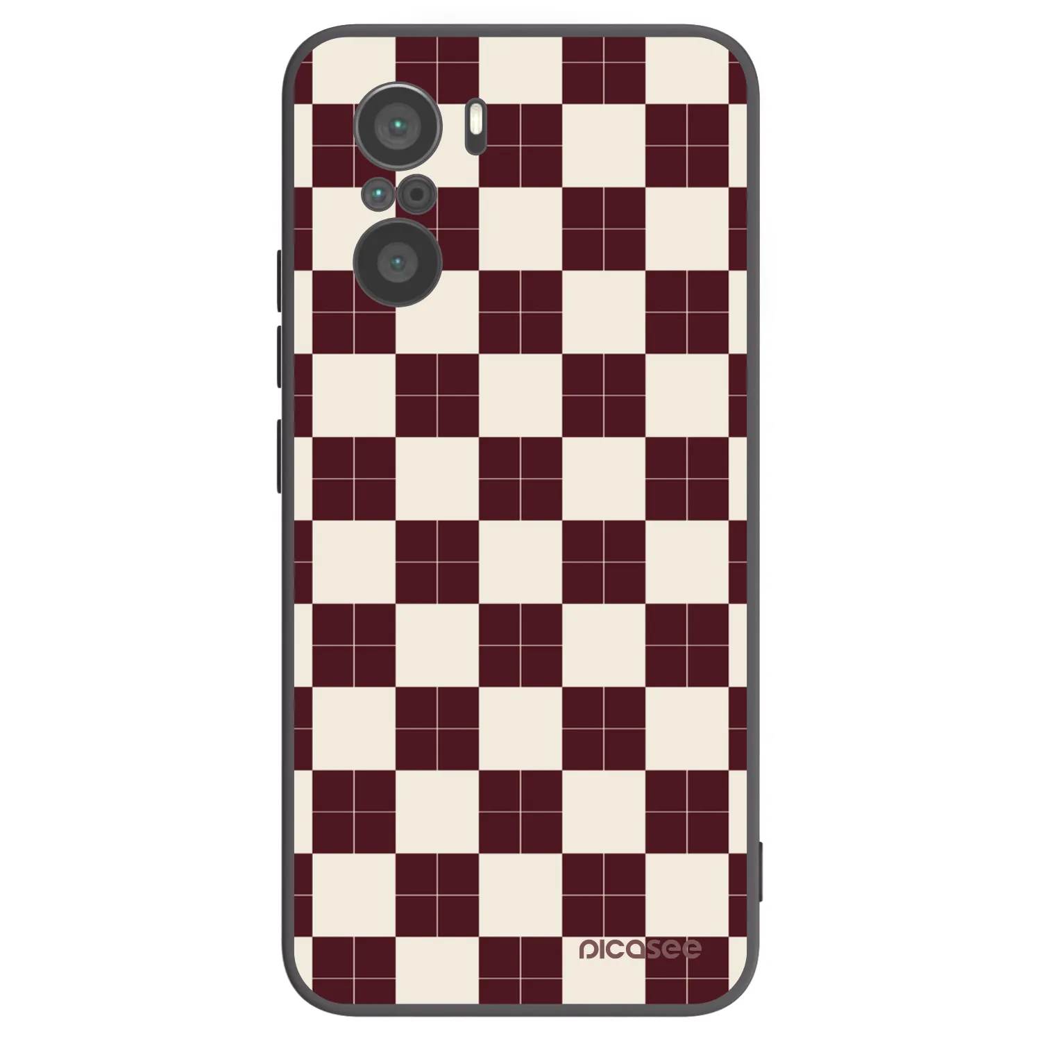 Picasee fekete szilikon tok az alábbi mobiltelefonokra Xiaomi Poco F3 - Checked Away