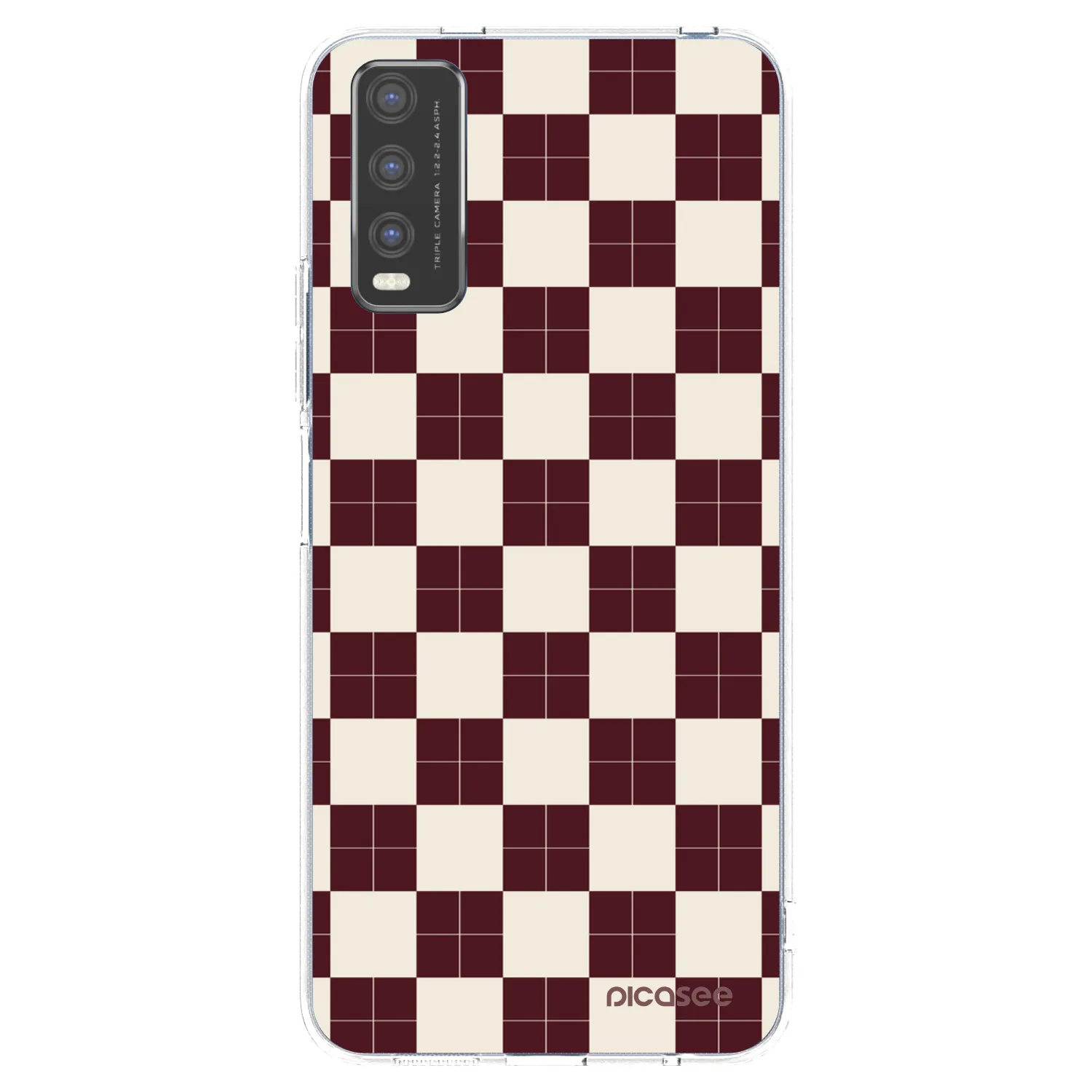 Picasee átlátszó szilikon tok az alábbi mobiltelefonokra Vivo Y20s - Checked Away