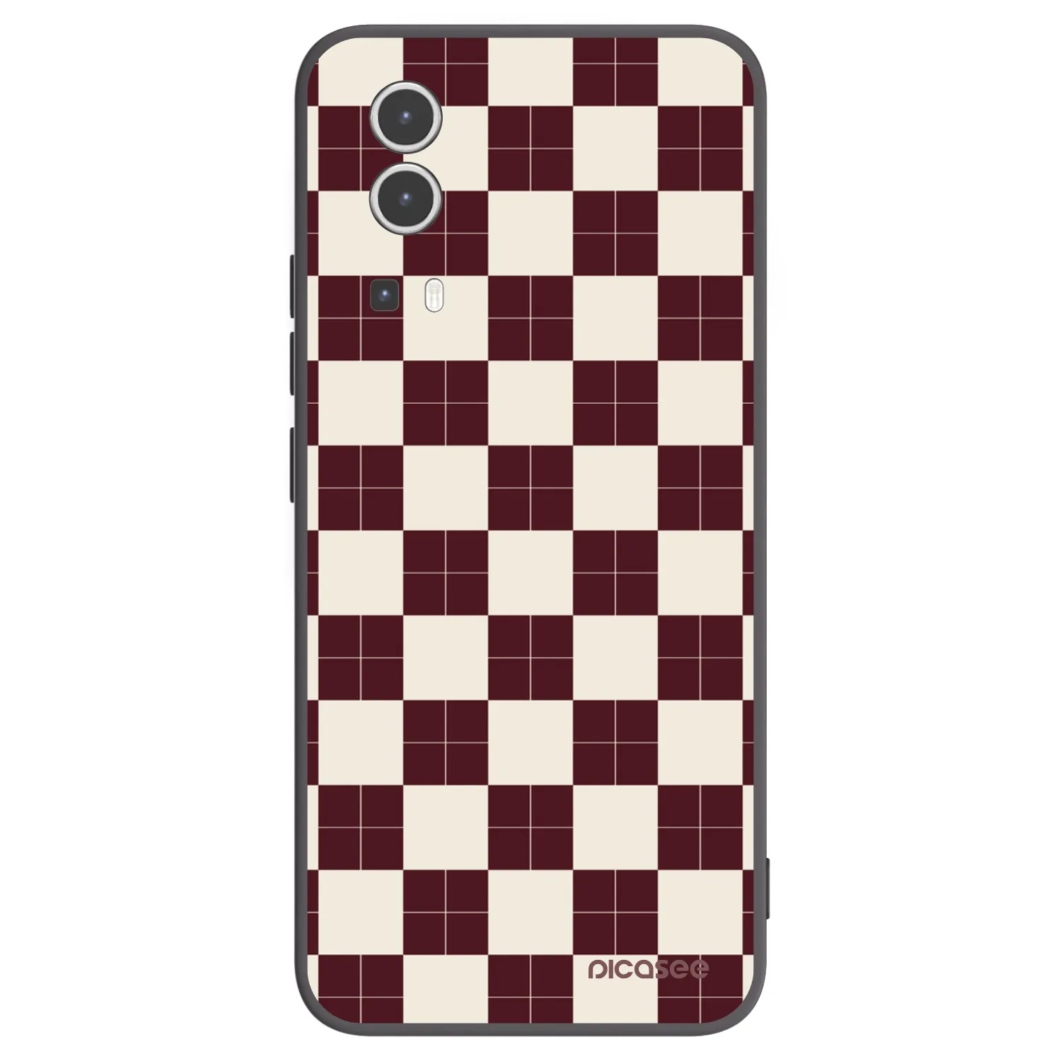 Picasee fekete szilikon tok az alábbi mobiltelefonokra Vivo Y72 5G - Checked Away