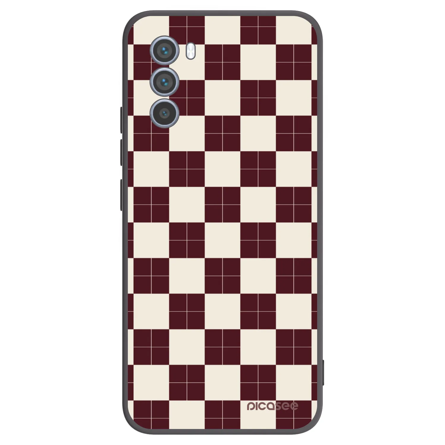 Picasee fekete szilikon tok az alábbi mobiltelefonokra Motorola Moto G62 - Checked Away