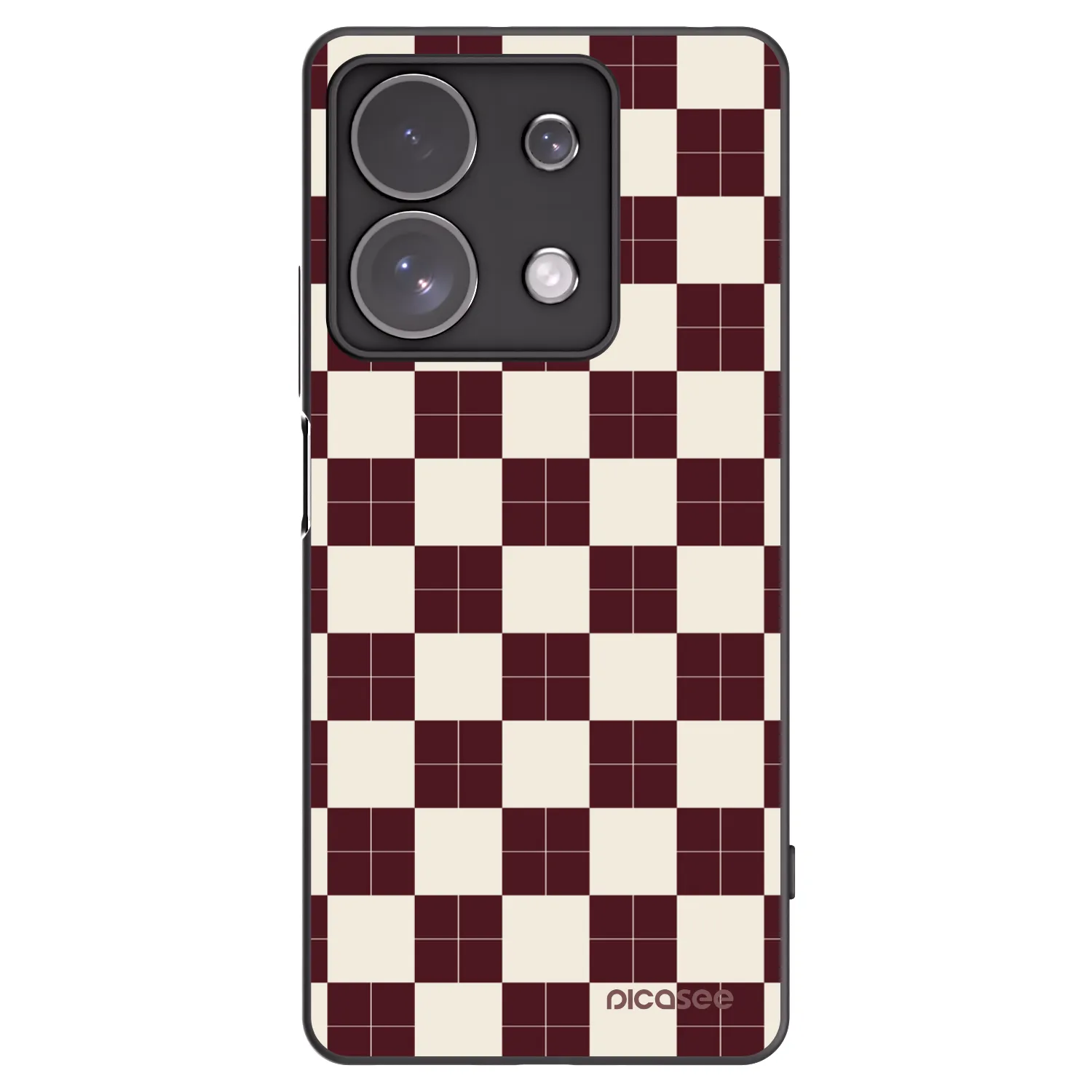 Picasee fekete szilikon tok az alábbi mobiltelefonokra Xiaomi Redmi Note 13 Pro 4G - Checked Away