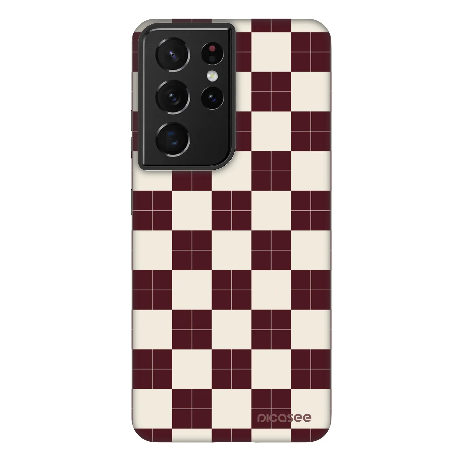 Picasee Fashion Case Samsung Galaxy S21 Ultra 5G G998B - Checked Away