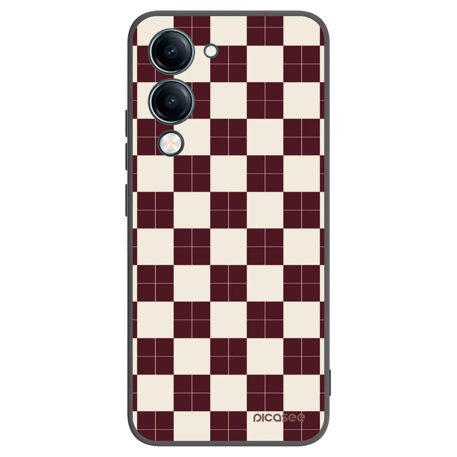 Picasee fekete szilikon tok az alábbi mobiltelefonokra Vivo Y29s 5G - Checked Away